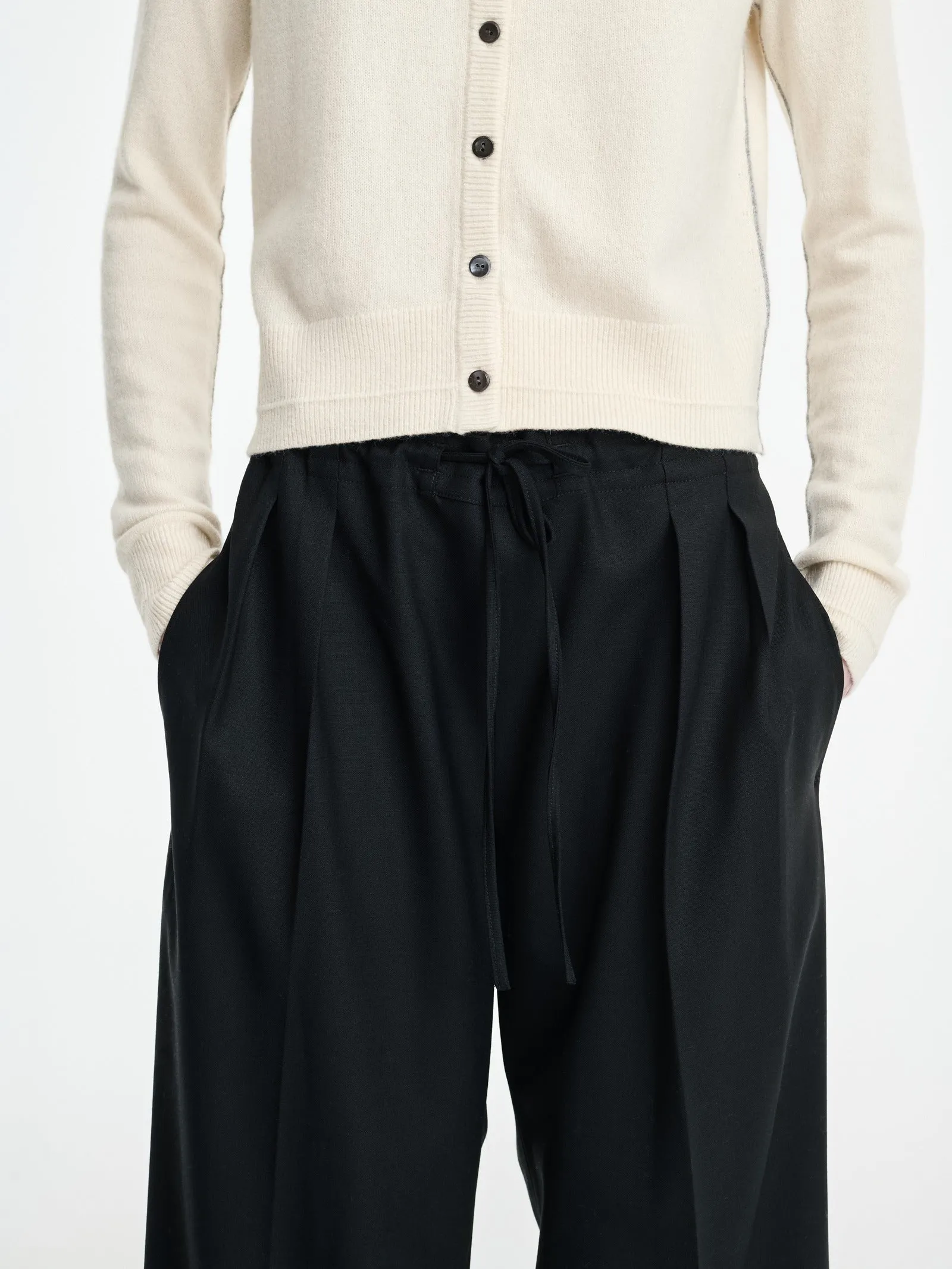 Drawstring Trouser in Black sold by MARIA McMANUS product image thumbnail 5