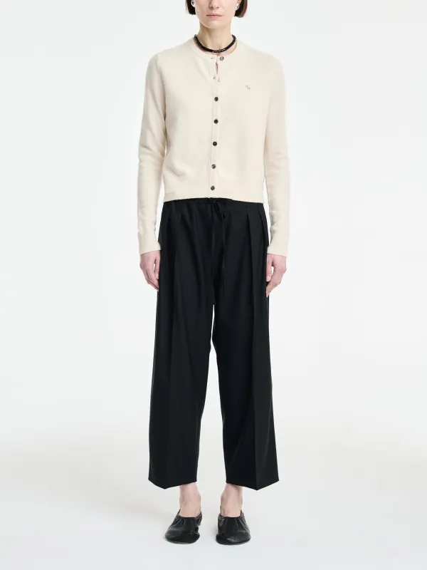 Drawstring Trouser in Black made by MARIA McMANUS