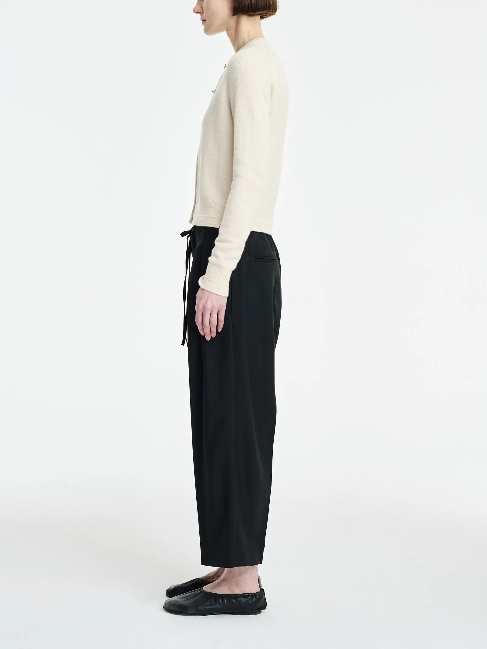Drawstring Trouser in Black sold by MARIA McMANUS product image thumbnail 3