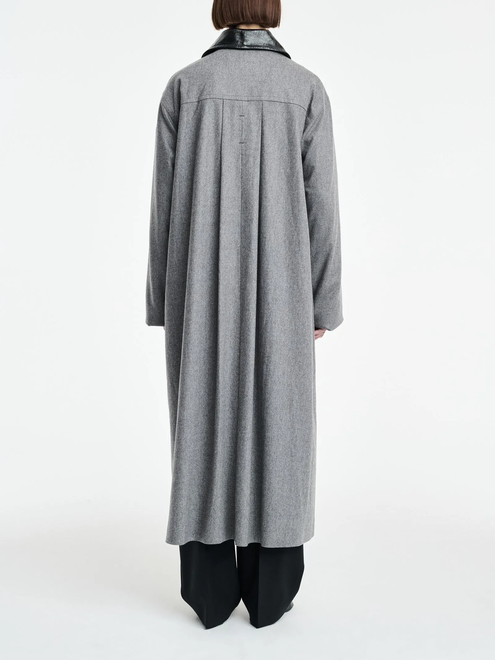 Swing Coat in Grey Melange sold by MARIA McMANUS product image thumbnail 3