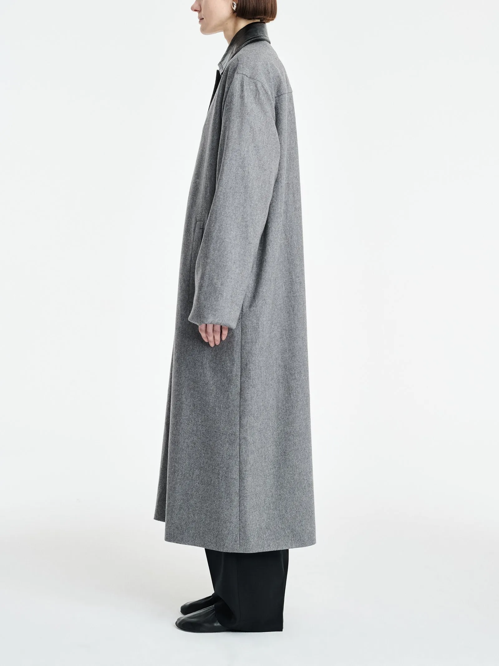 Swing Coat in Grey Melange sold by MARIA McMANUS product image thumbnail 2