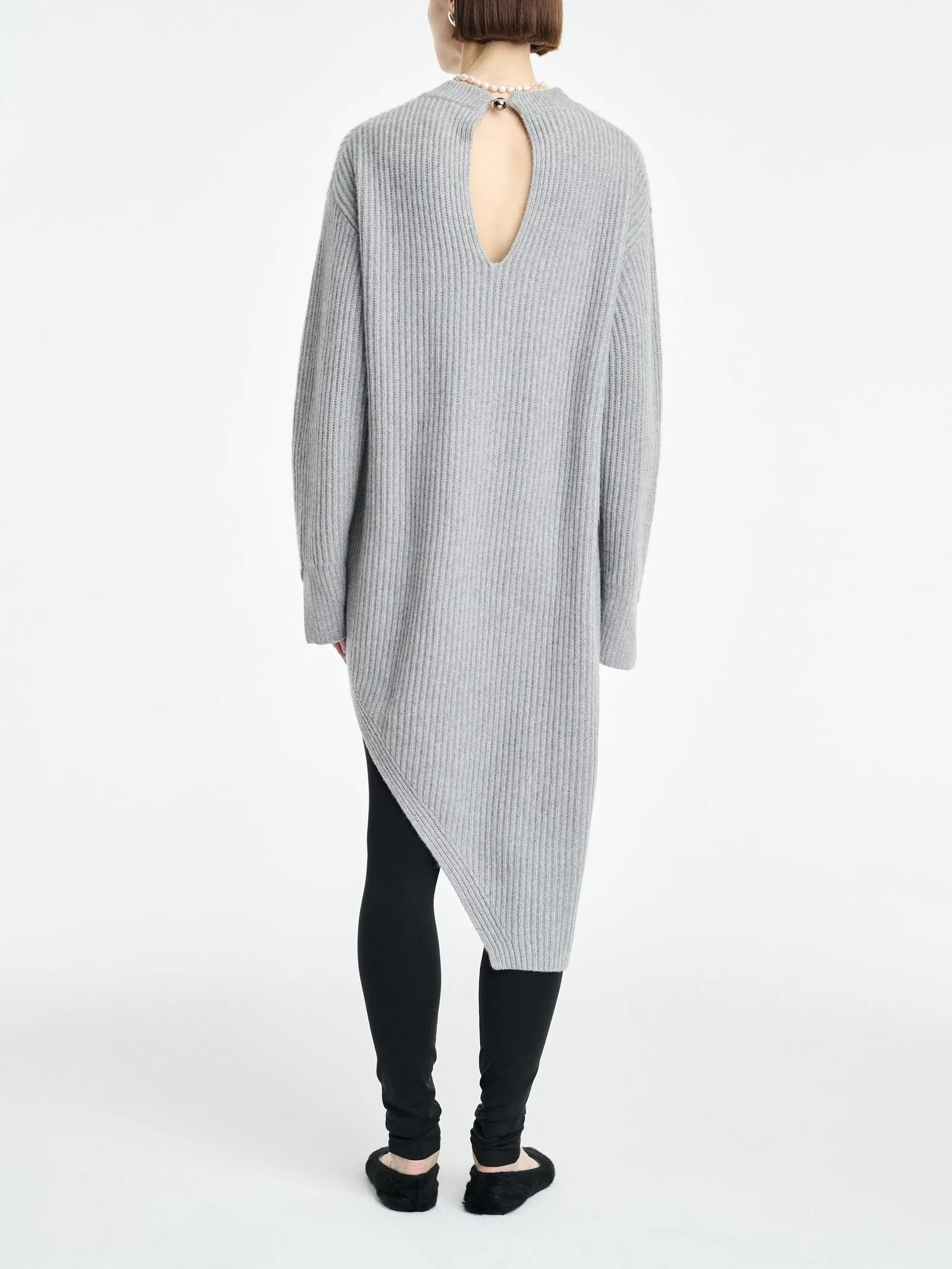 Fisherman Rib Dress in Heather Grey sold by MARIA McMANUS product image thumbnail 5