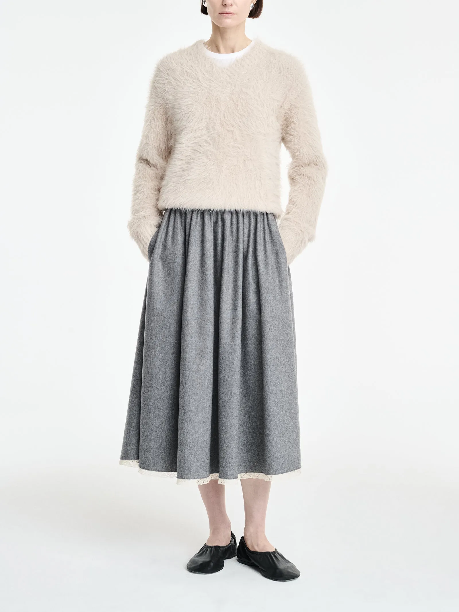 Shrunken V Sweatshirt in Pumice sold by MARIA McMANUS product image thumbnail 2