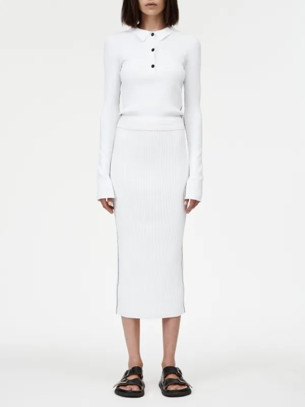 Tube Skirt in White sold by MARIA McMANUS