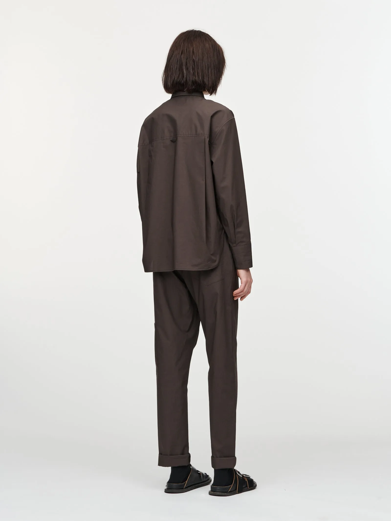 Oversized Shirt in Chocolate sold by MARIA McMANUS product image thumbnail 3