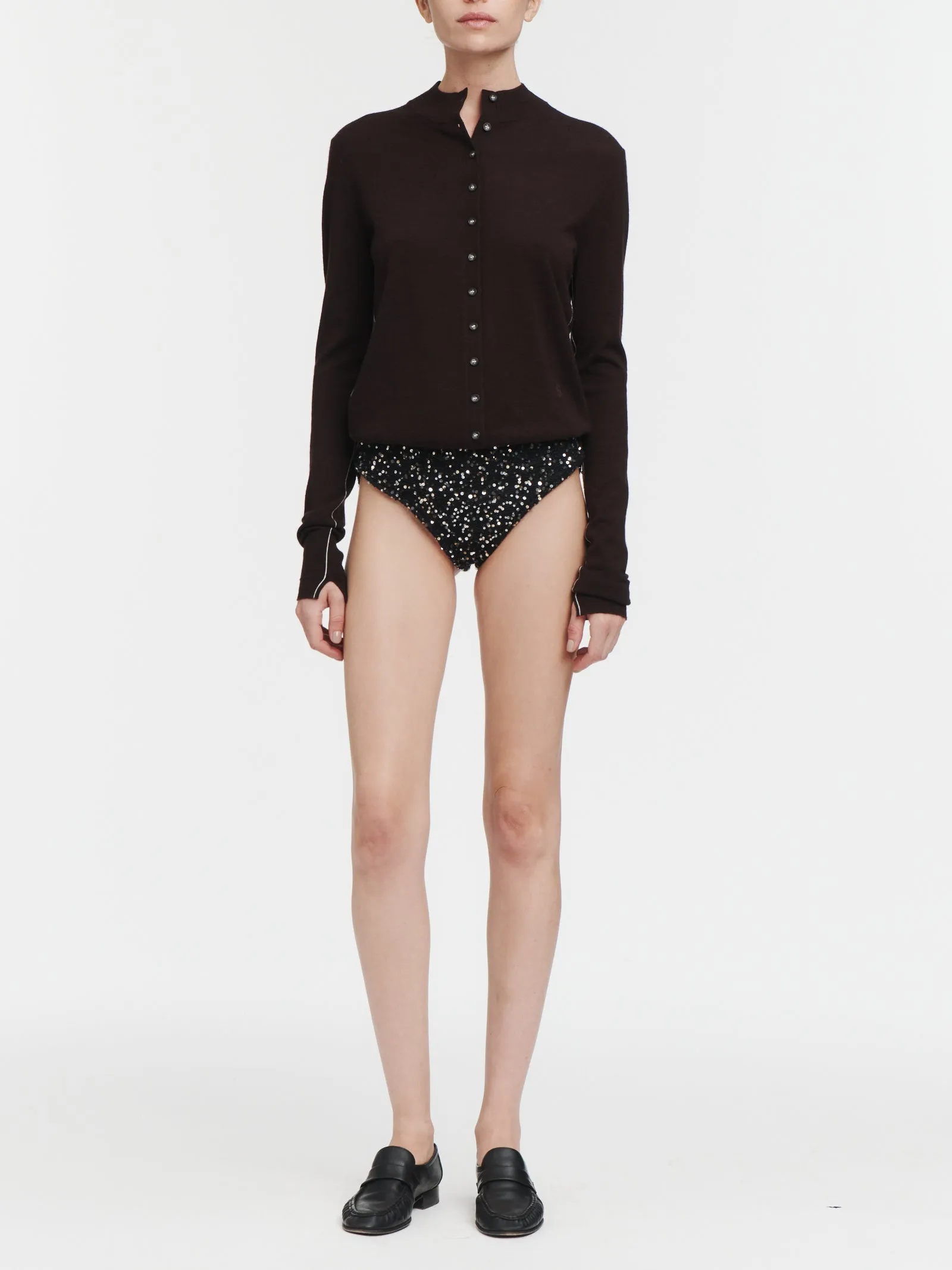 Sequin Knickers in Black Sequin sold by MARIA McMANUS product image thumbnail 2