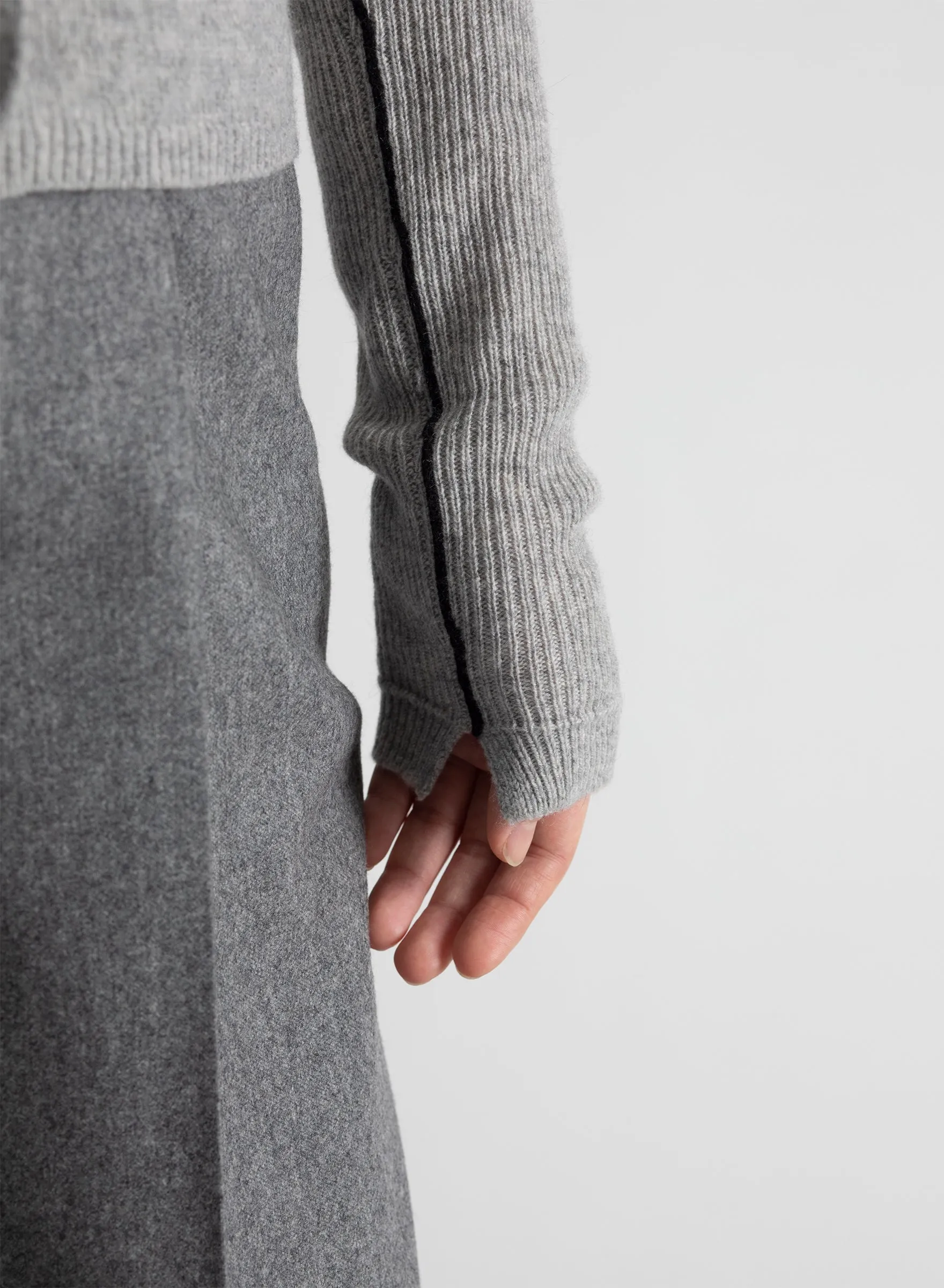 Feather Weight Cardigan in Heather Grey sold by MARIA McMANUS product image thumbnail 4