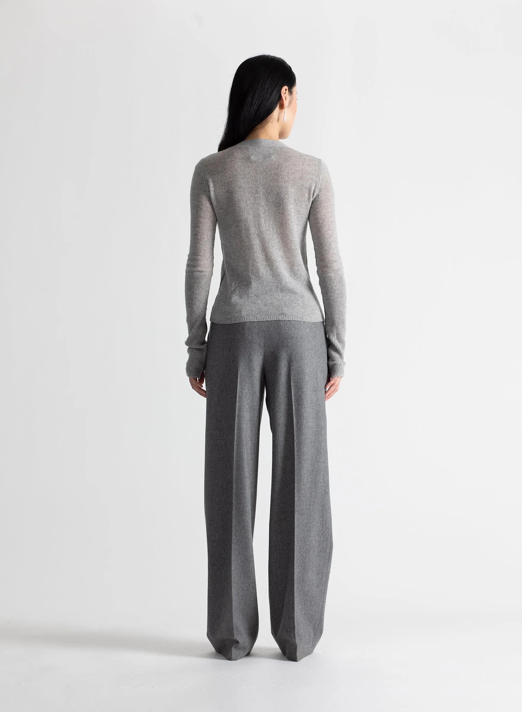 Feather Weight Cardigan in Heather Grey sold by MARIA McMANUS product image thumbnail 3