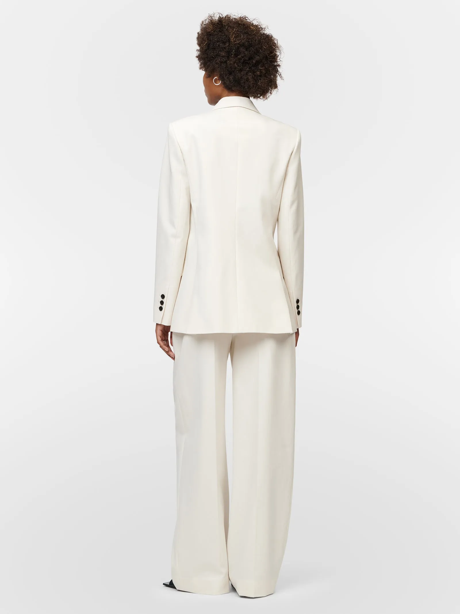 Double Breasted 6 Button Blazer in Ivory sold by MARIA McMANUS product image thumbnail 3