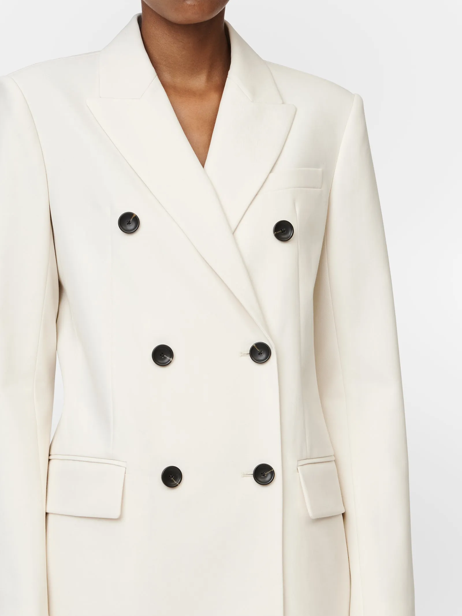 Double Breasted 6 Button Blazer in Ivory sold by MARIA McMANUS product image thumbnail 4
