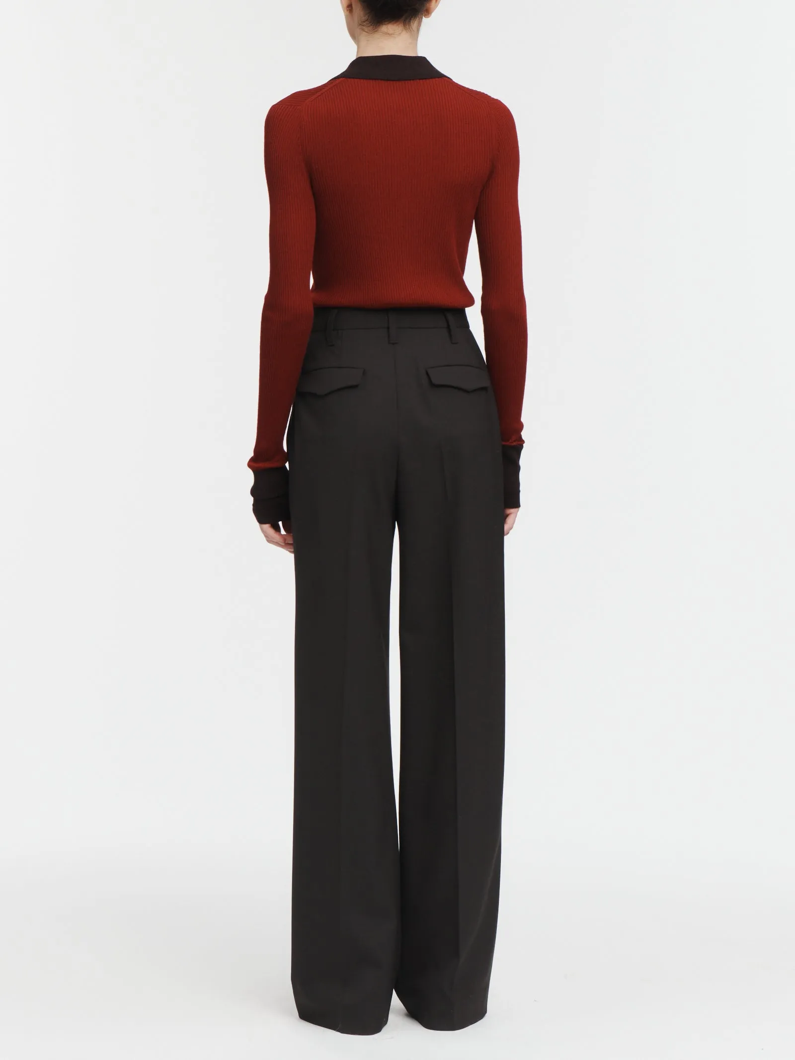 Tiny Button Polo in Cabernet sold by MARIA McMANUS product image thumbnail 4