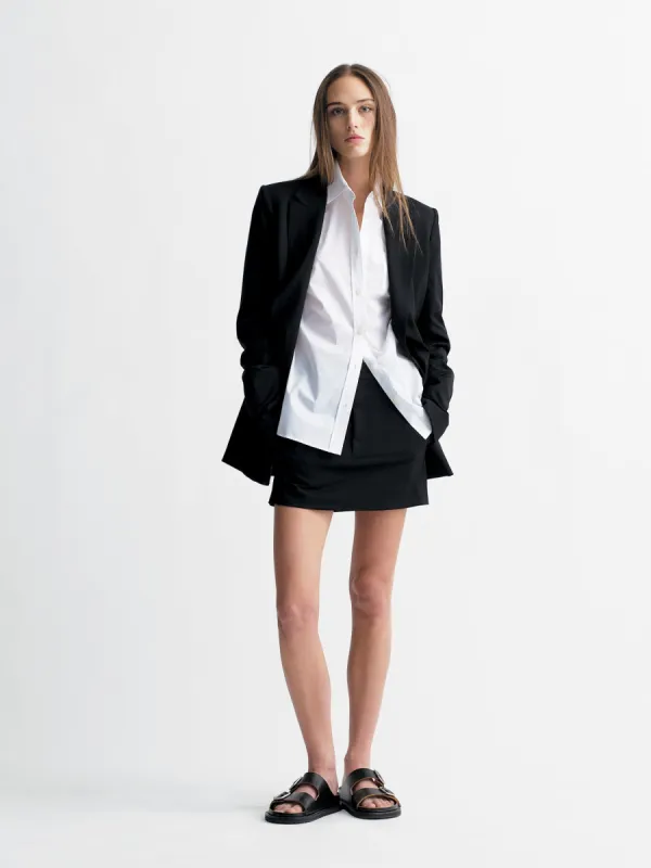Single Breasted 2-Button Blazer in Black sold by MARIA McMANUS