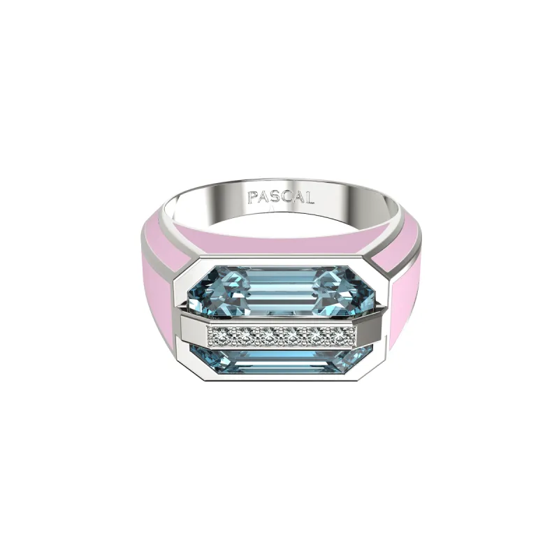Prism Chroma Artdeco Signet Ring sold by Pascal Design Official