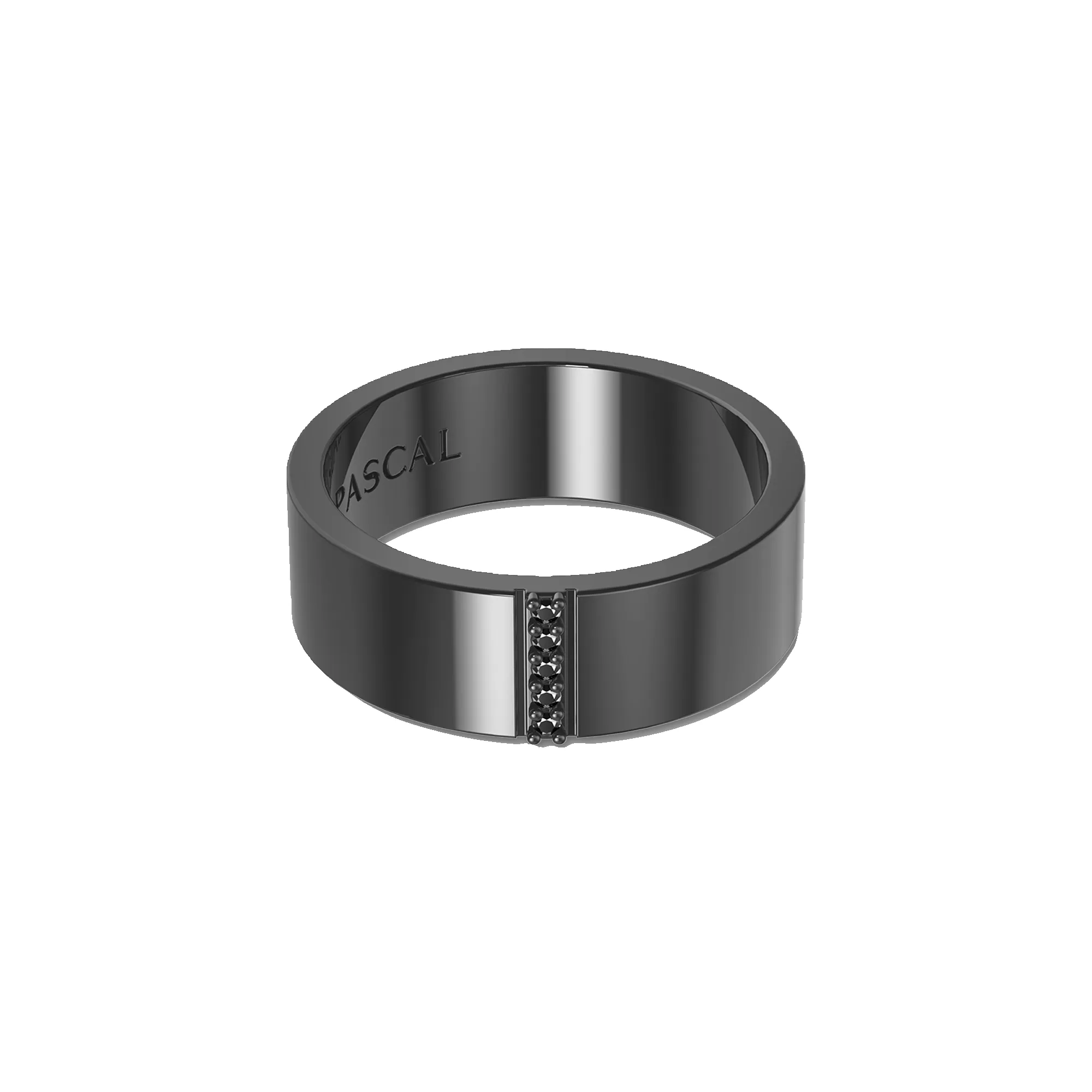 Pave Linear Black Diamond Ring sold by Pascal Design Official product image thumbnail 3