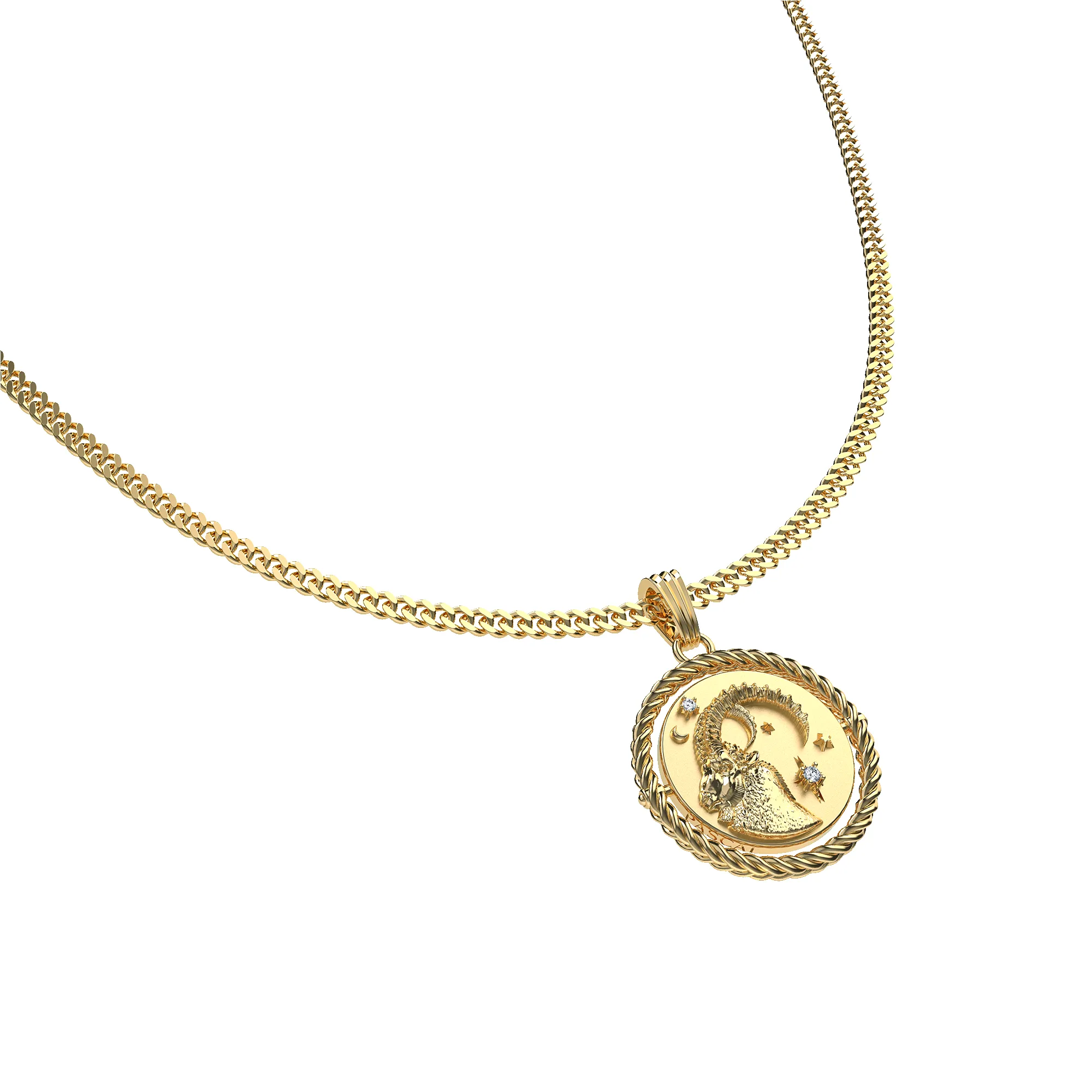 Reversible Capricorn Diamond Necklace sold by Pascal Design Official product image thumbnail 3
