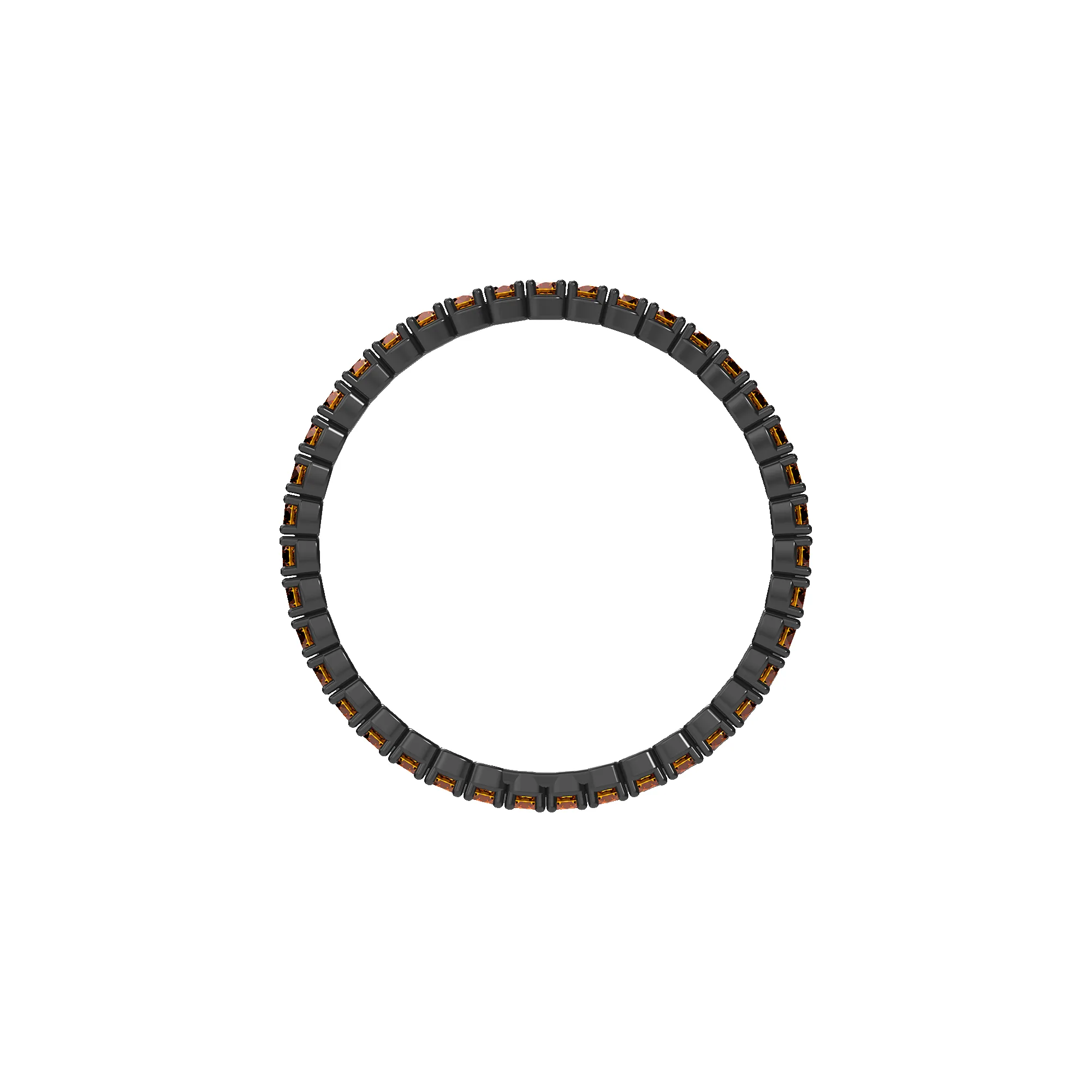 Classic Orange Gemstone Tennis Ring sold by Pascal Design Official product image thumbnail 4