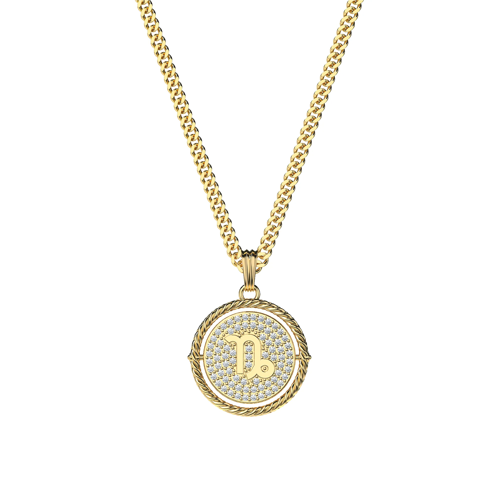 Reversible Capricorn Diamond Necklace sold by Pascal Design Official product image thumbnail 2