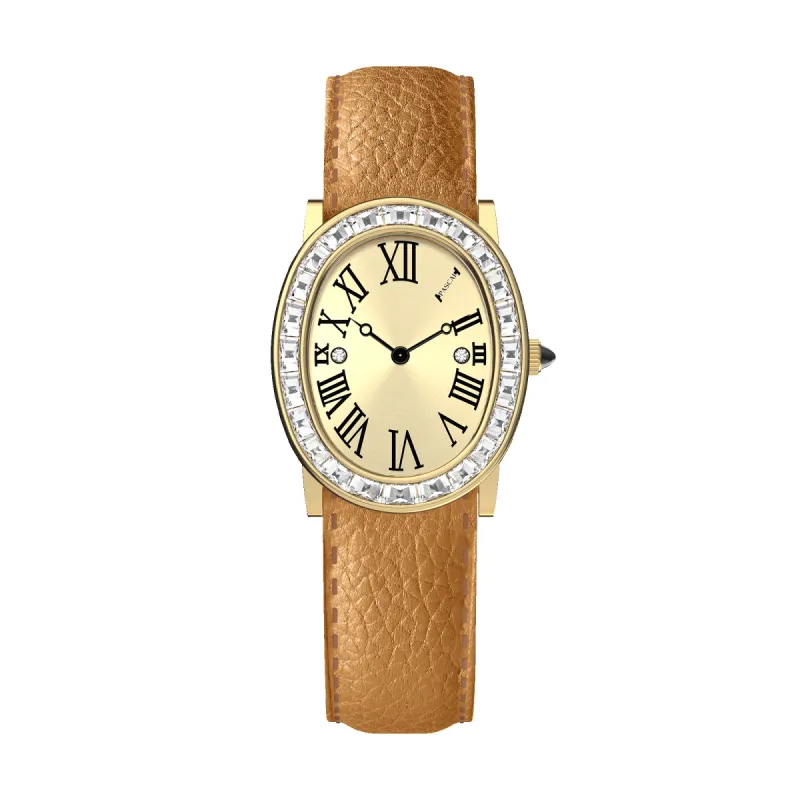 Oval Halo Diamond Watch (24mm x 30mm) sold by Pascal Design Official