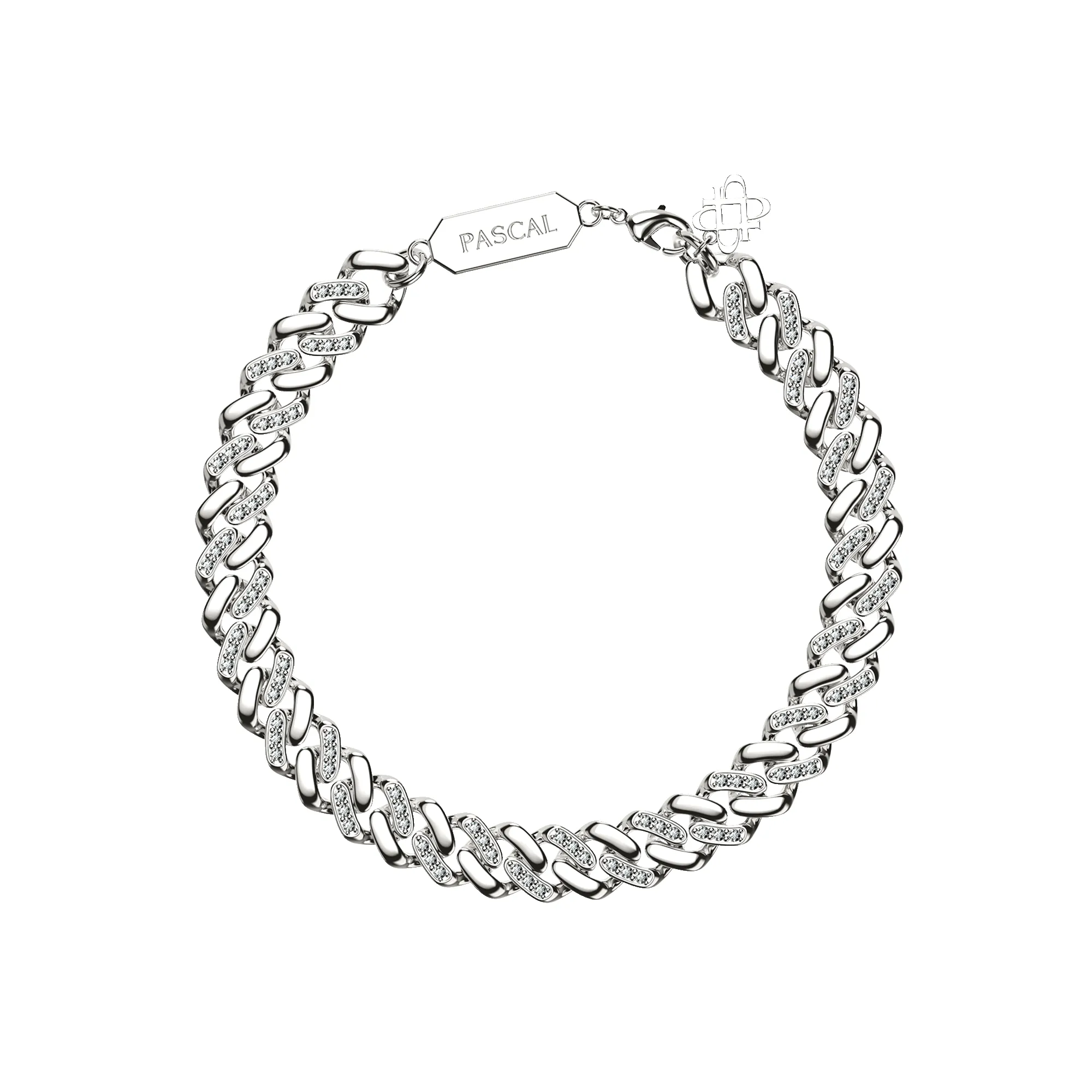 Classic Curb Chain Diamond Bracelet sold by Pascal Design Official product image thumbnail 5