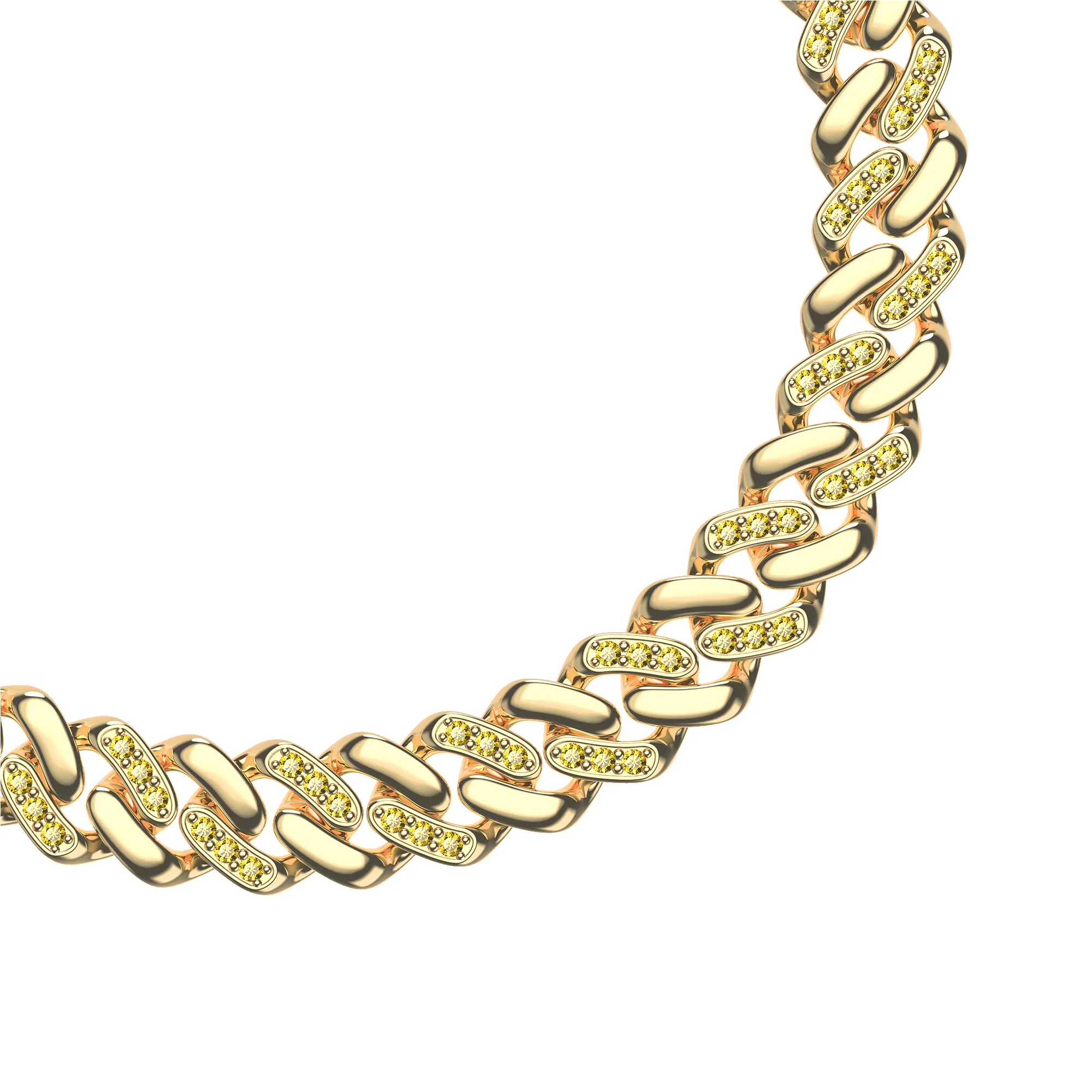 Classic Curb Chain Diamond Bracelet sold by Pascal Design Official product image thumbnail 2