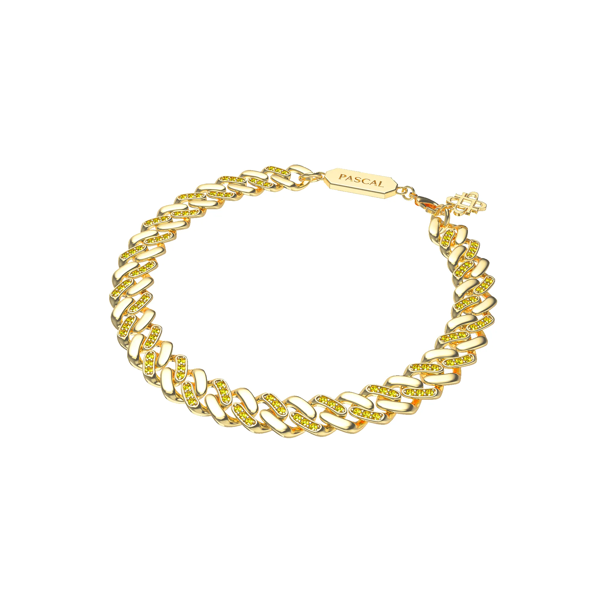 Classic Curb Chain Diamond Bracelet sold by Pascal Design Official product image thumbnail 3