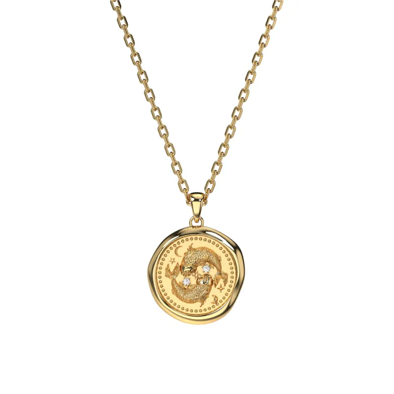 AstroSeal Pisces Diamond Pendant sold by Pascal Design Official