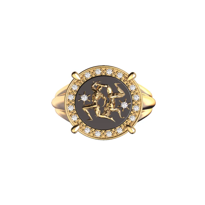 Gemini Agate Diamond Ring sold by Pascal Design Official