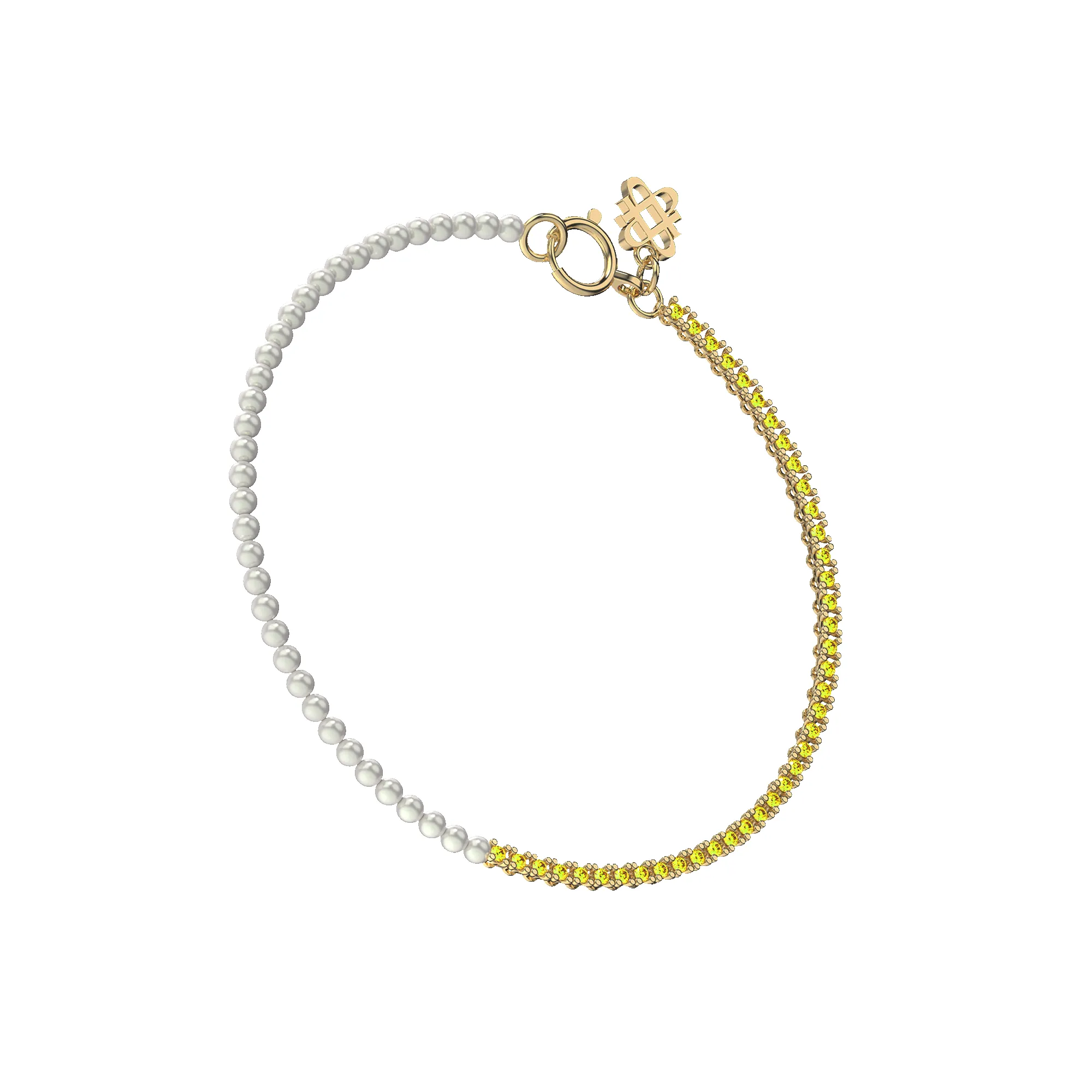 Fusion Diamond Pearl Bracelet sold by Pascal Design Official product image thumbnail 4