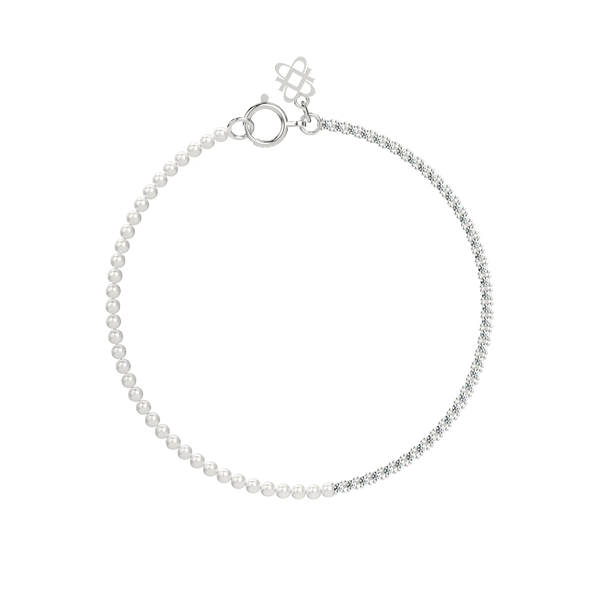 Fusion Diamond Pearl Bracelet sold by Pascal Design Official product image thumbnail 5