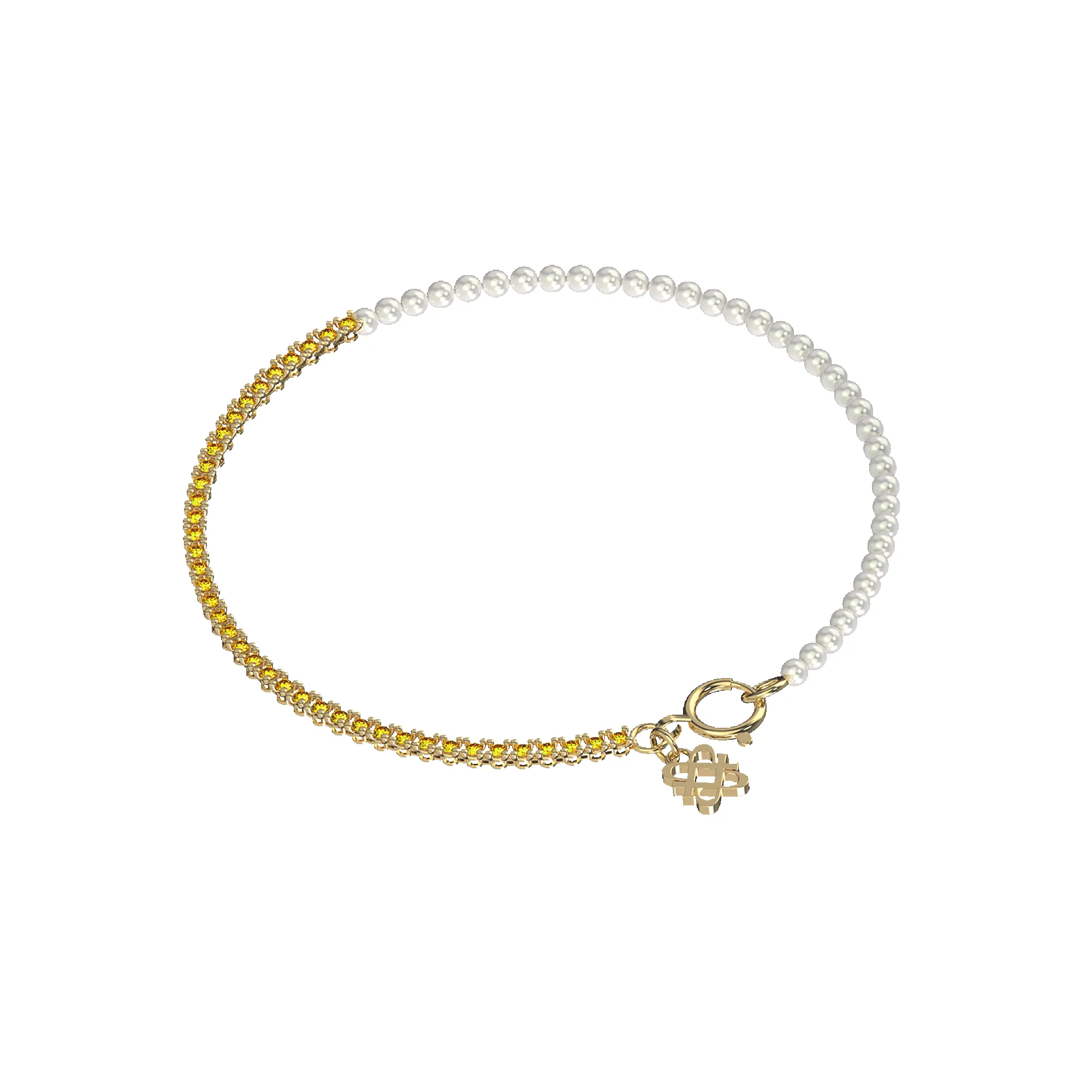 Fusion Diamond Pearl Bracelet sold by Pascal Design Official product image thumbnail 3