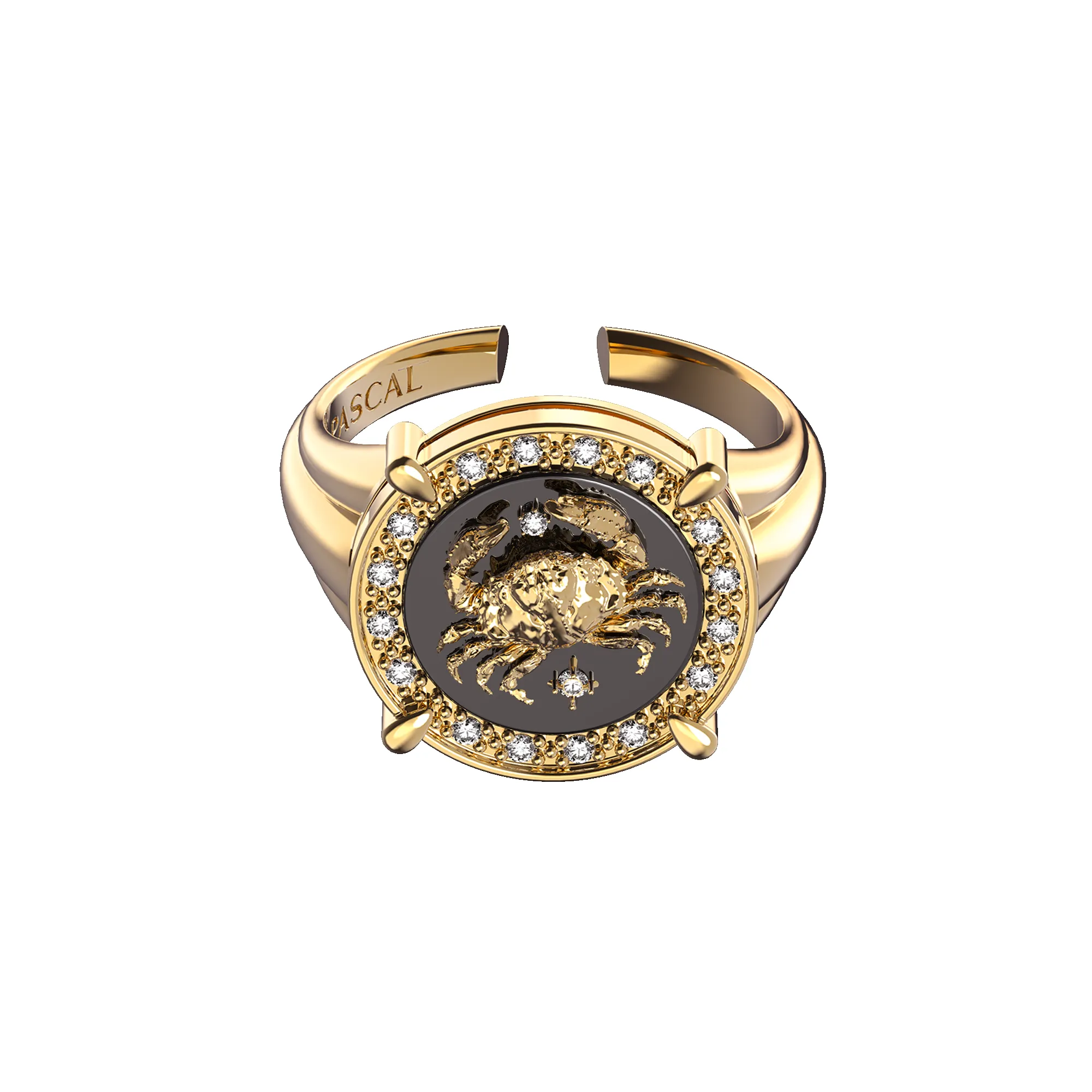 Cancer Agate Diamond Ring sold by Pascal Design Official product image thumbnail 3