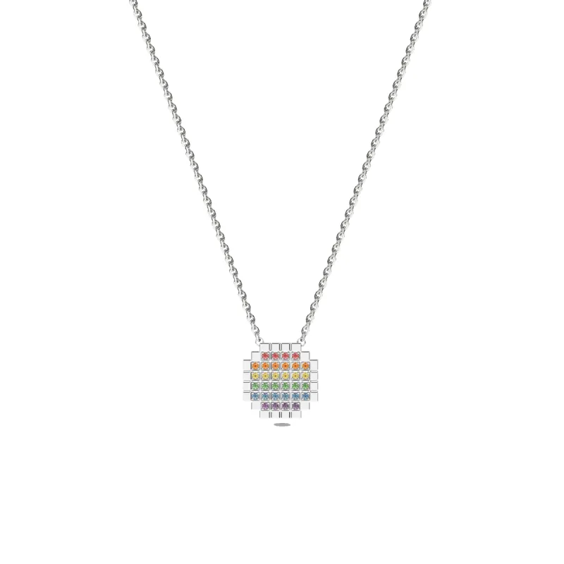 'Pride' Mélange Rainbow Diamond Necklace sold by Pascal Design Official