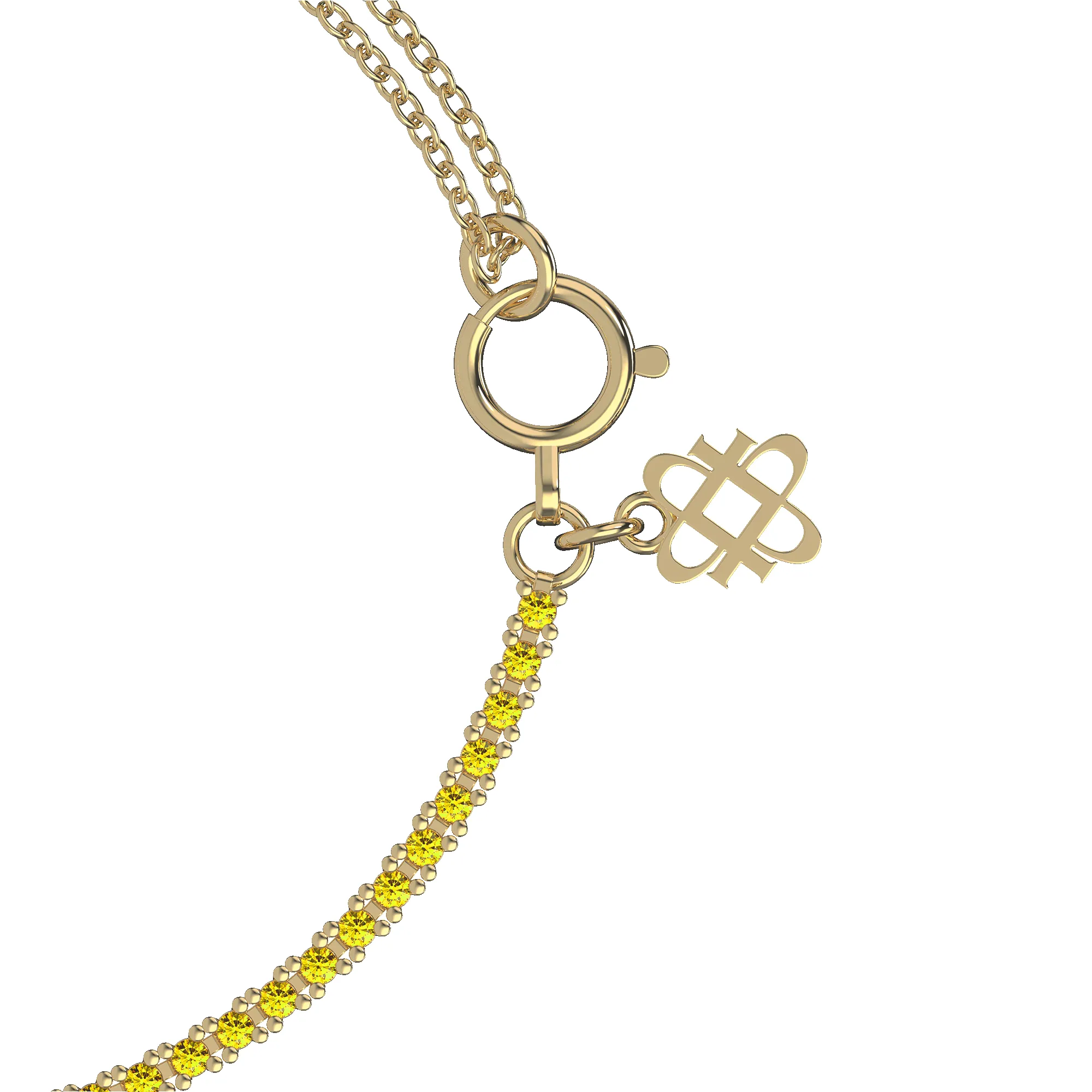 Fusion Dual Chain Diamond Bracelet sold by Pascal Design Official product image thumbnail 2