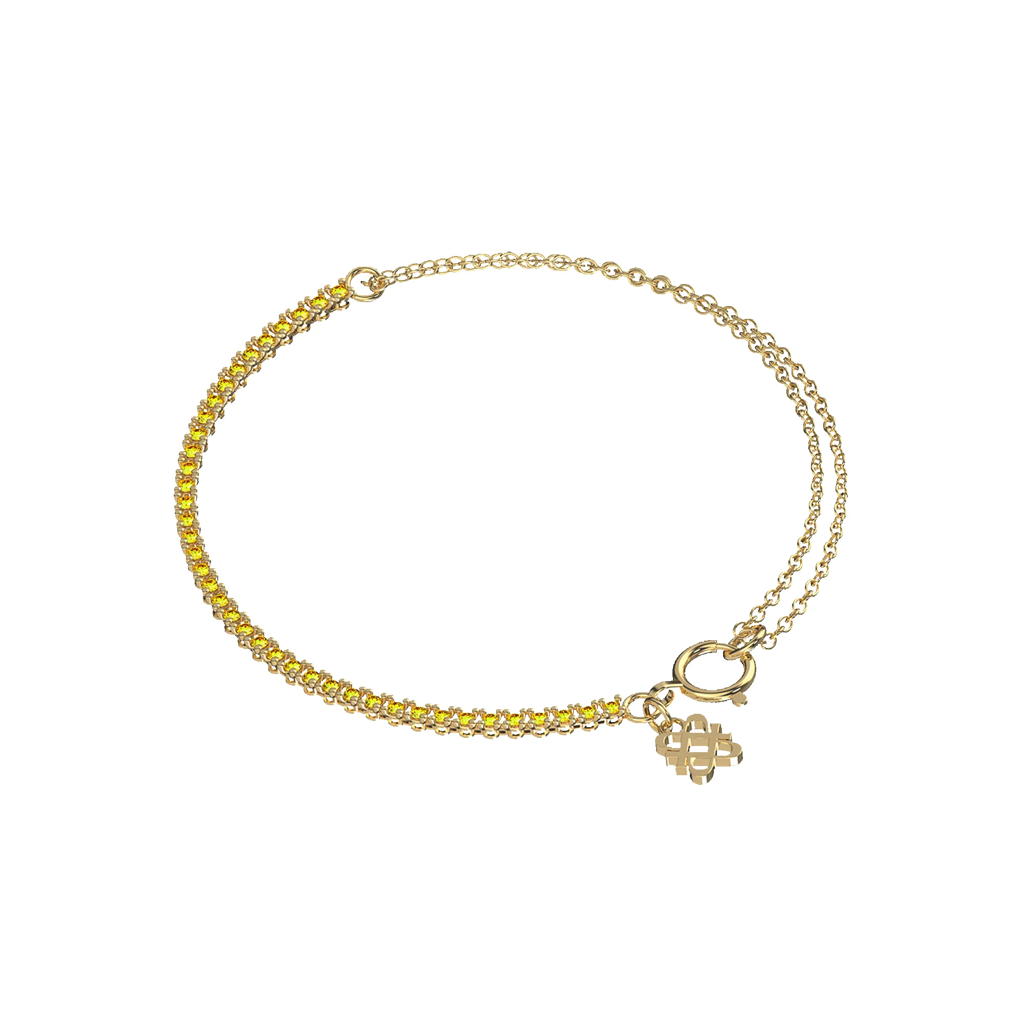 Fusion Dual Chain Diamond Bracelet sold by Pascal Design Official product image thumbnail 3