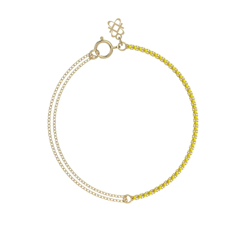 Fusion Dual Chain Diamond Bracelet sold by Pascal Design Official