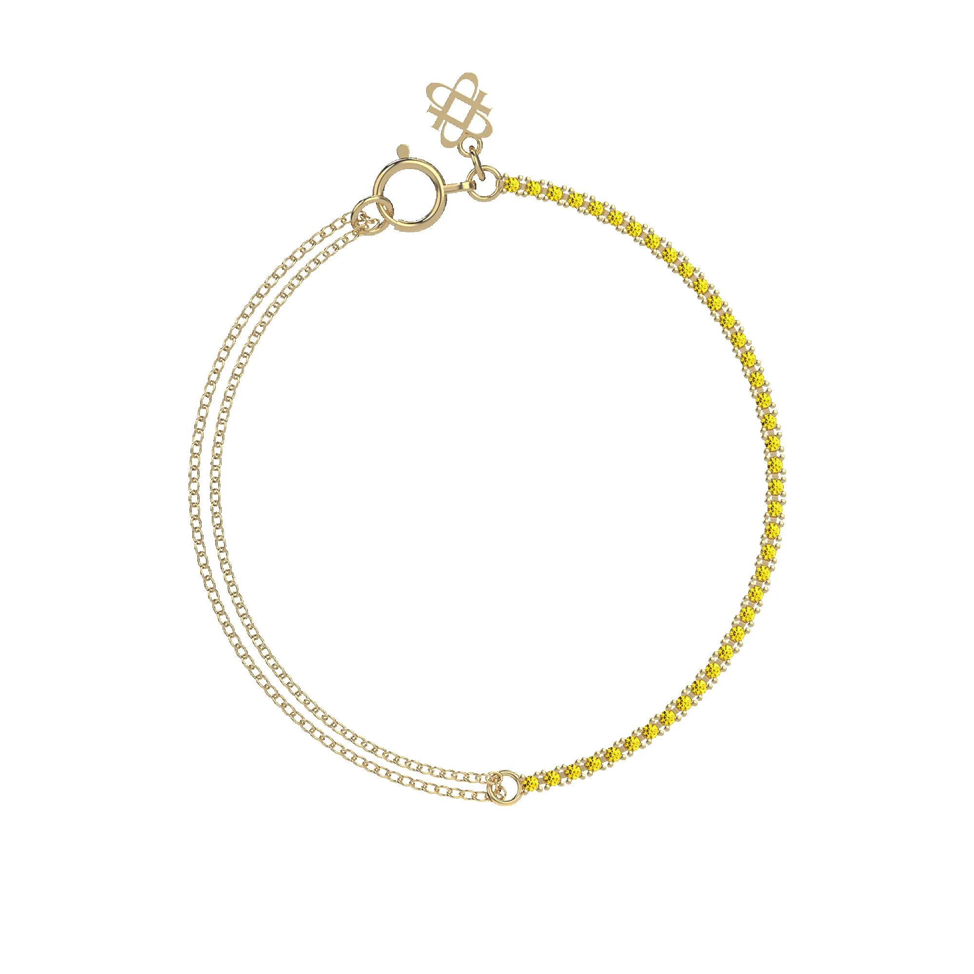 Fusion Dual Chain Diamond Bracelet sold by Pascal Design Official