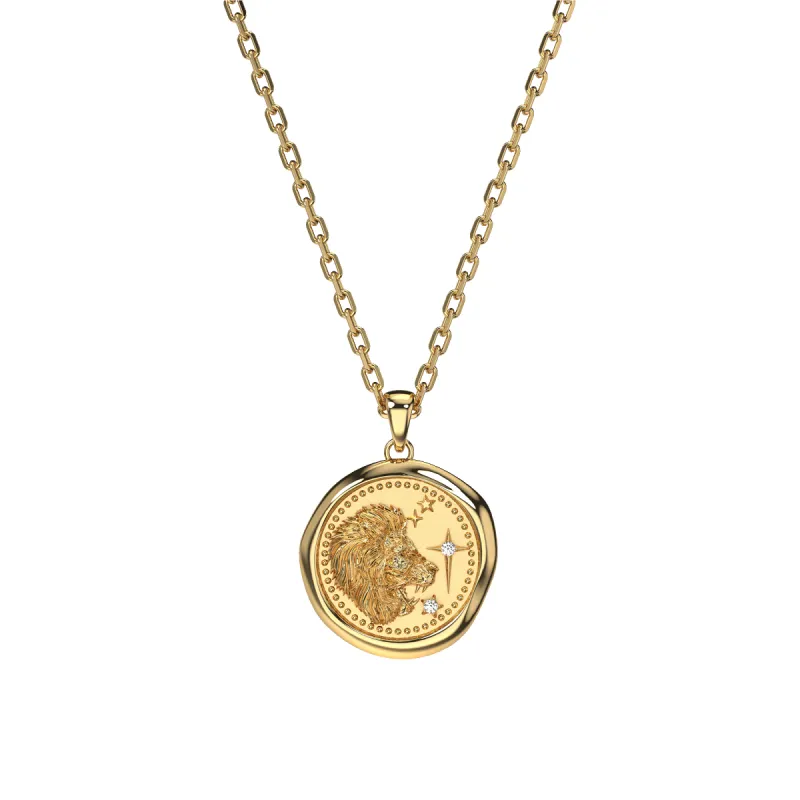 AstroSeal Leo Diamond Pendant sold by Pascal Design Official