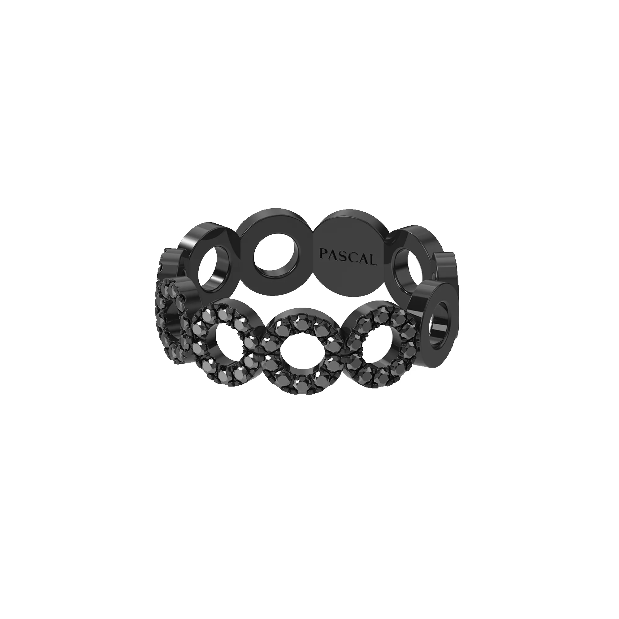 Centric Circular Black Diamond Ring sold by Pascal Design Official product image thumbnail 4