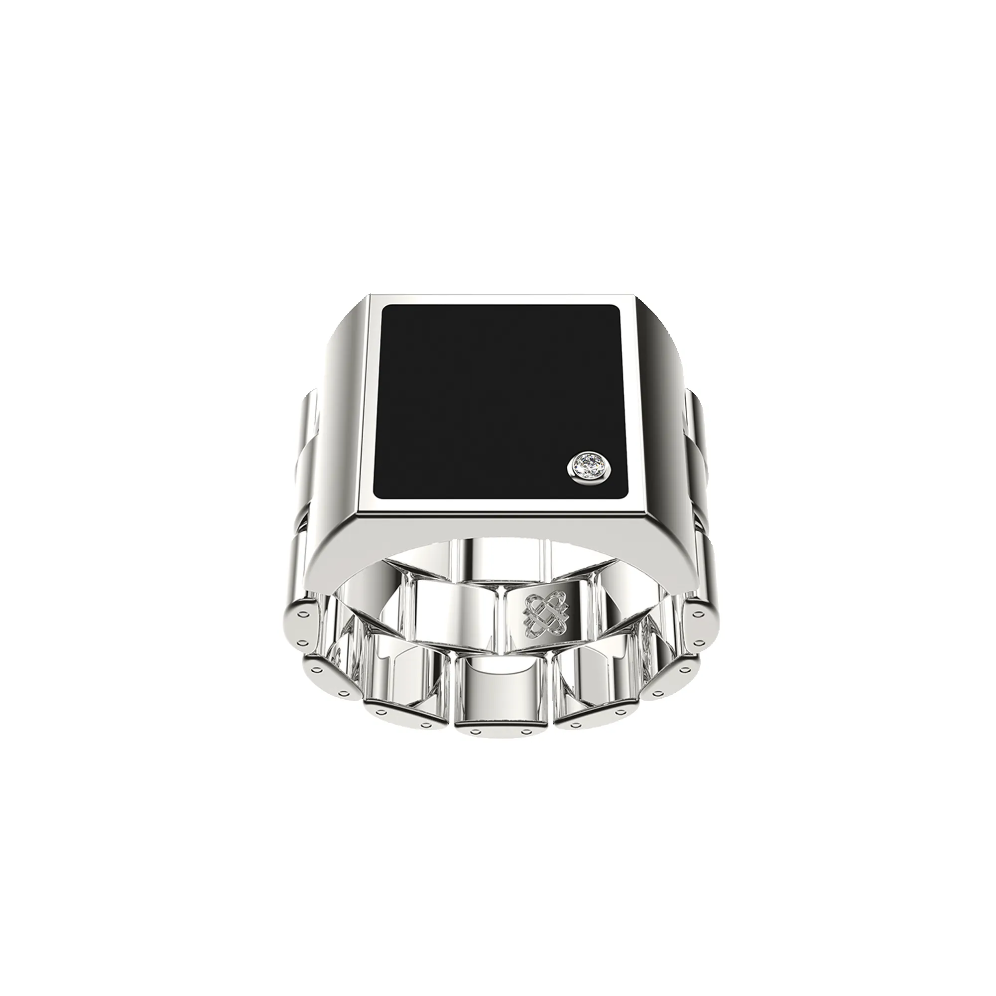 Rollie Diamond Signet Ring sold by Pascal Design Official