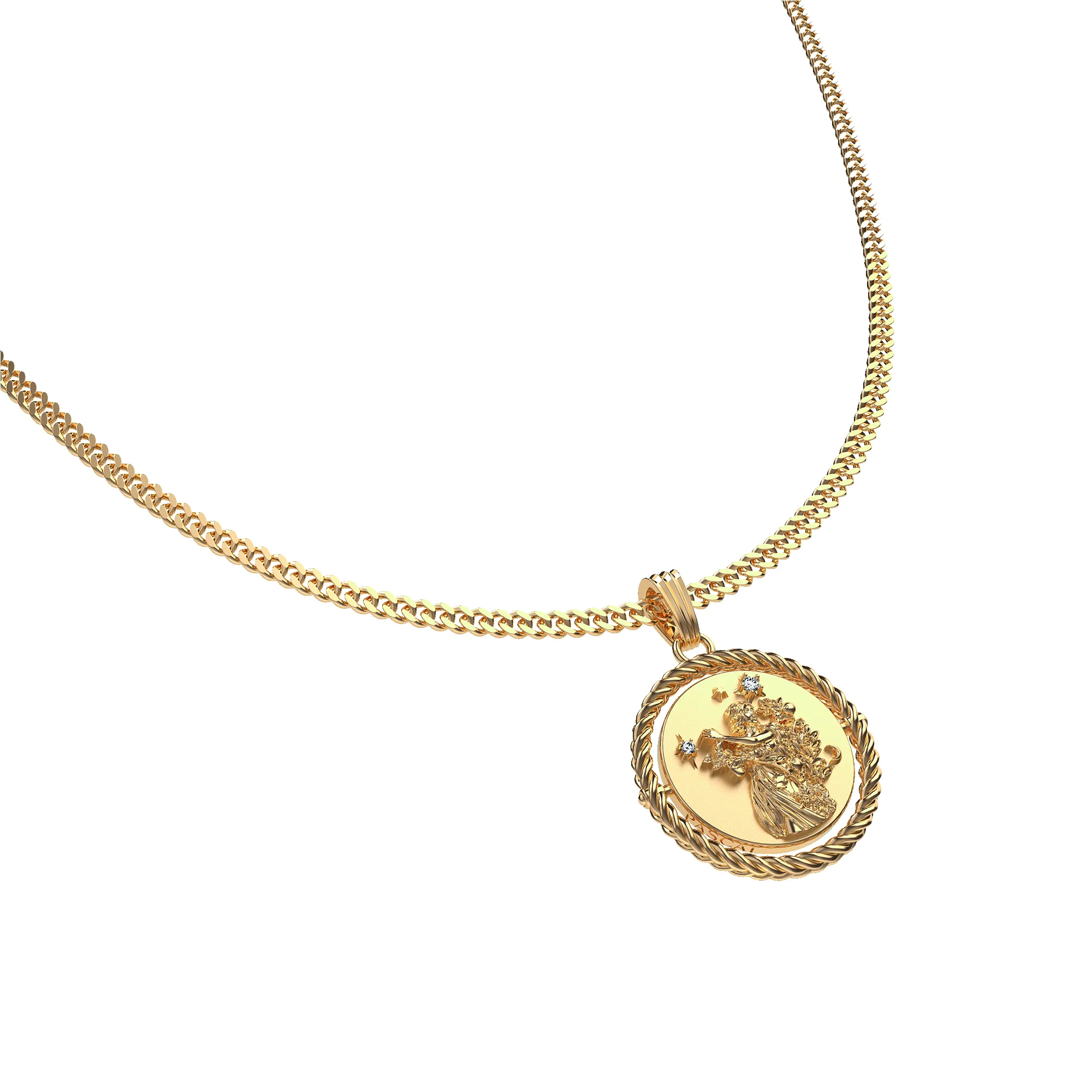 Reversible Virgo Diamond Necklace sold by Pascal Design Official product image thumbnail 3