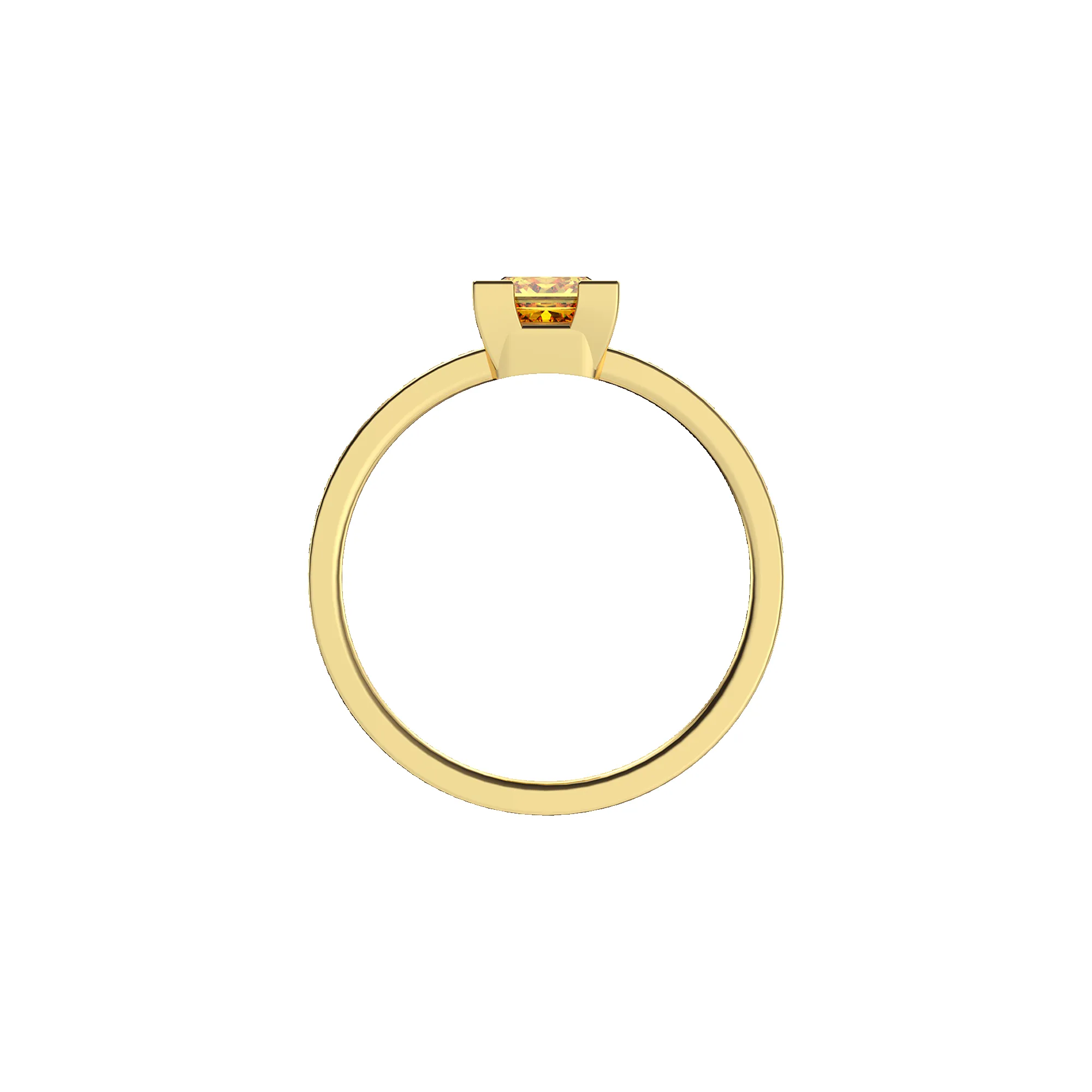 Solitaire Princess Cut Diamond Eternity Ring sold by Pascal Design Official product image thumbnail 4