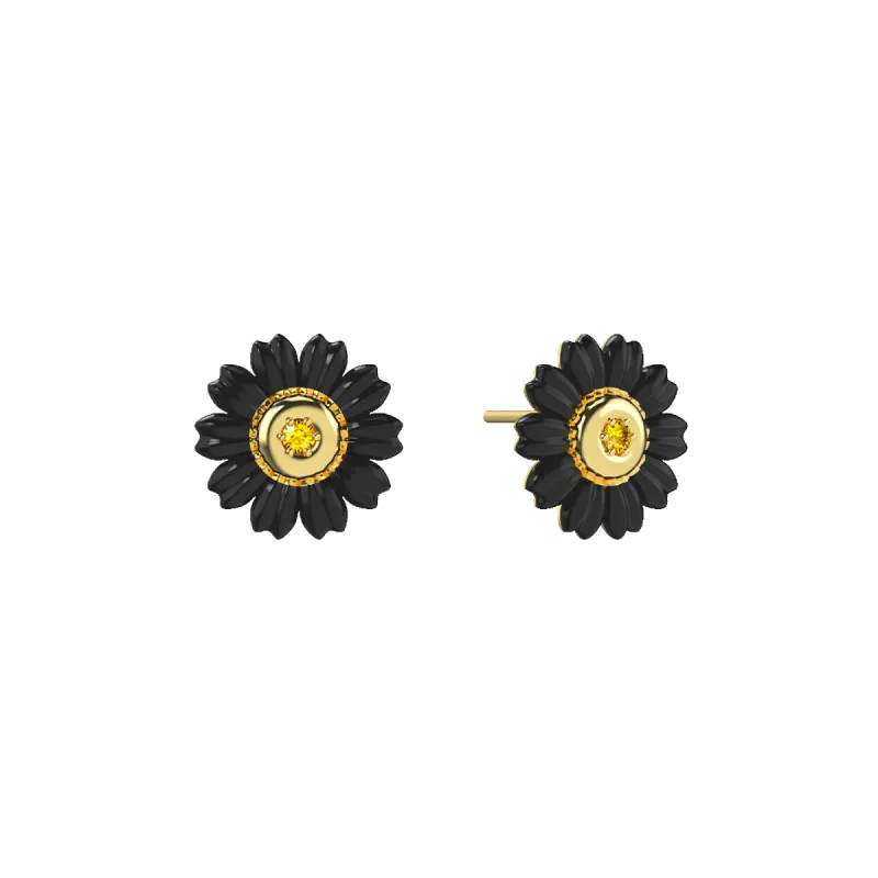 Daydreaming Daisy Diamond Stud Earrings sold by Pascal Design Official