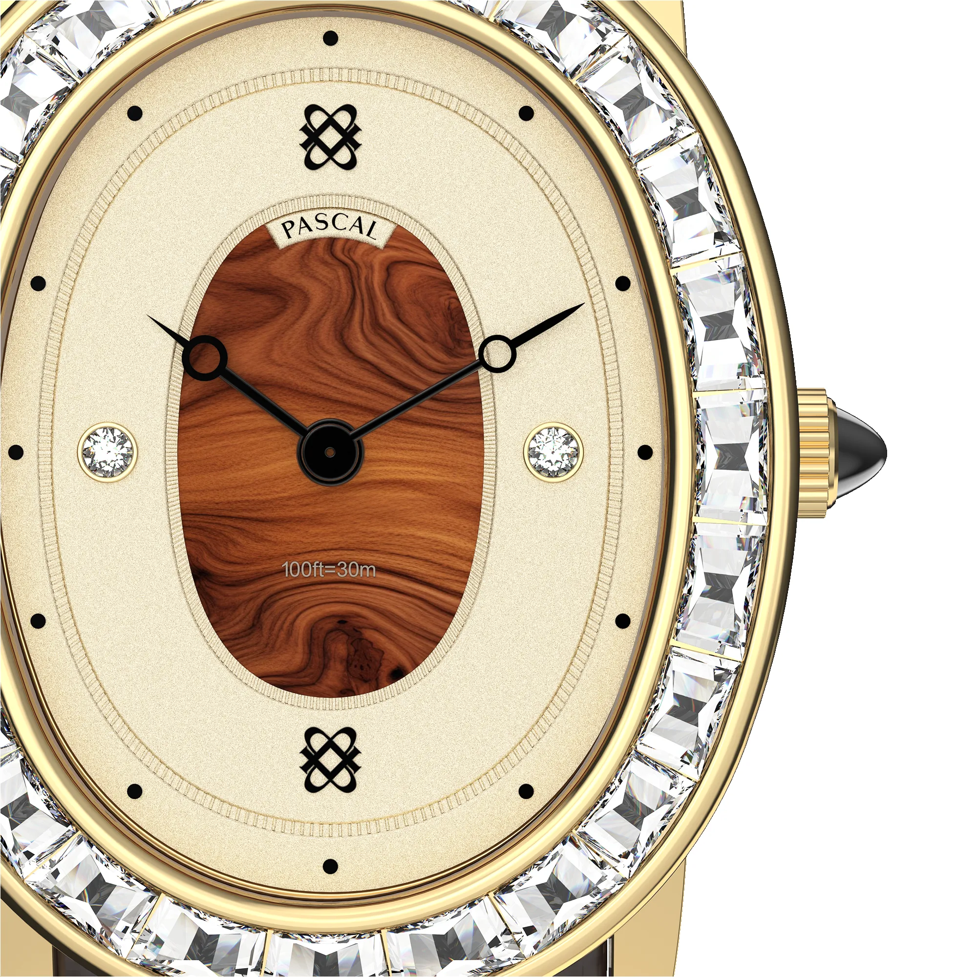 Oval Halo Diamond Watch (24mm x 30mm) sold by Pascal Design Official product image thumbnail 5