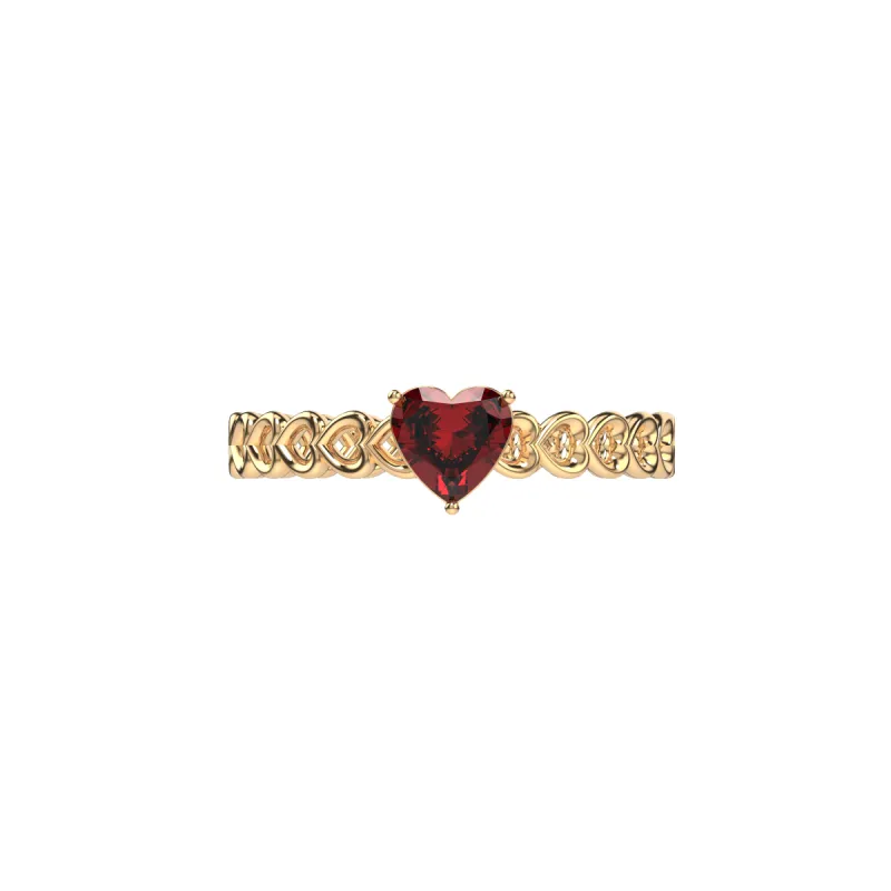 Heart Linked Promise Ring sold by Pascal Design Official