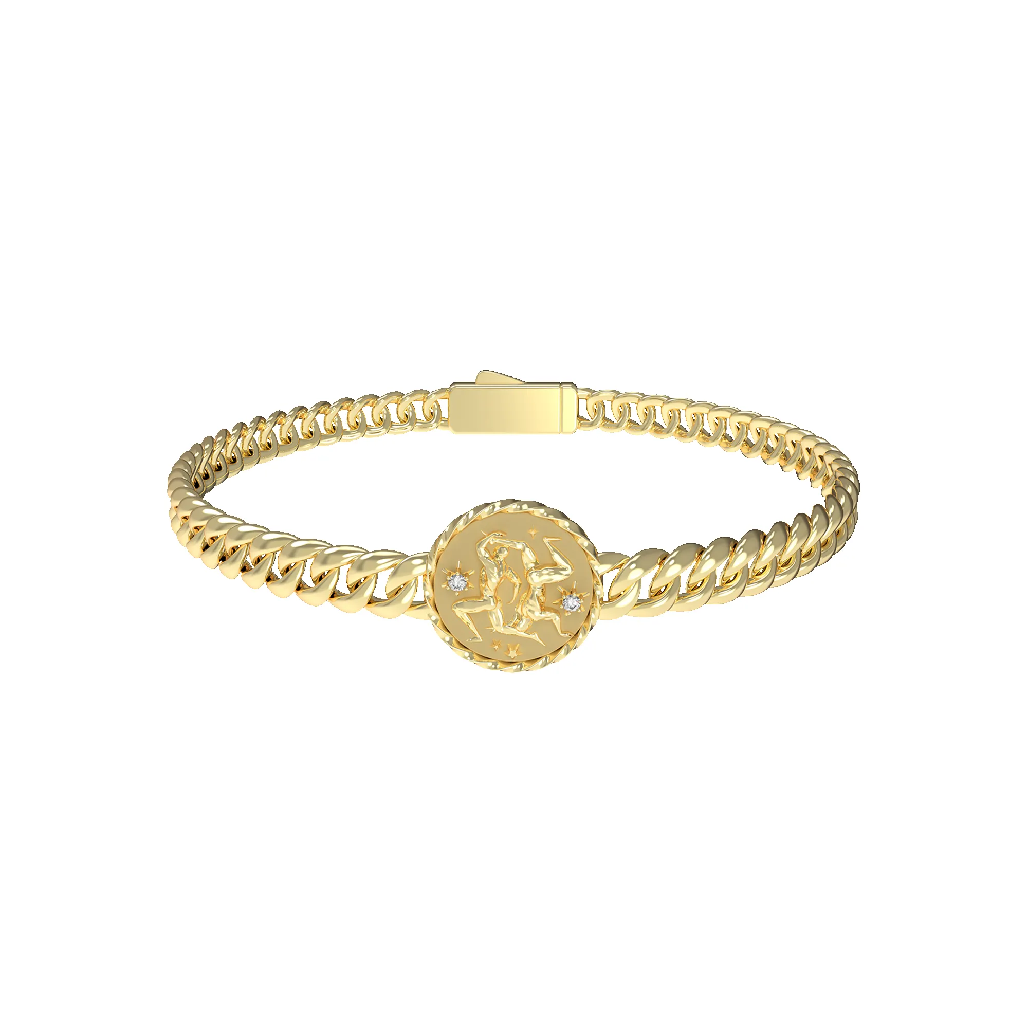 Gemini Amulet Cuban Bracelet sold by Pascal Design Official