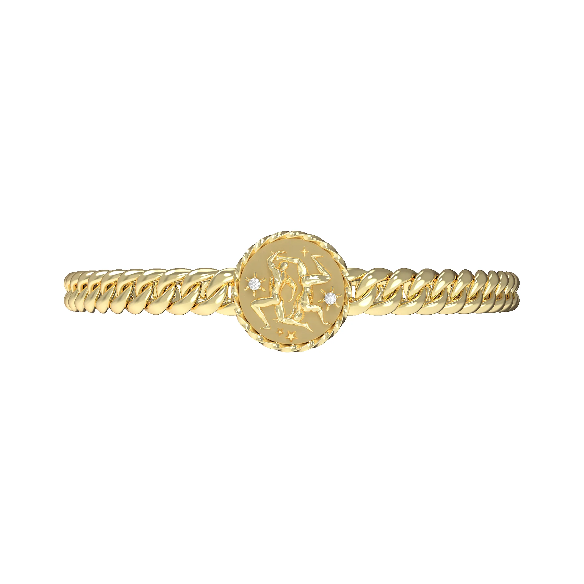 Gemini Amulet Cuban Bracelet sold by Pascal Design Official product image thumbnail 5