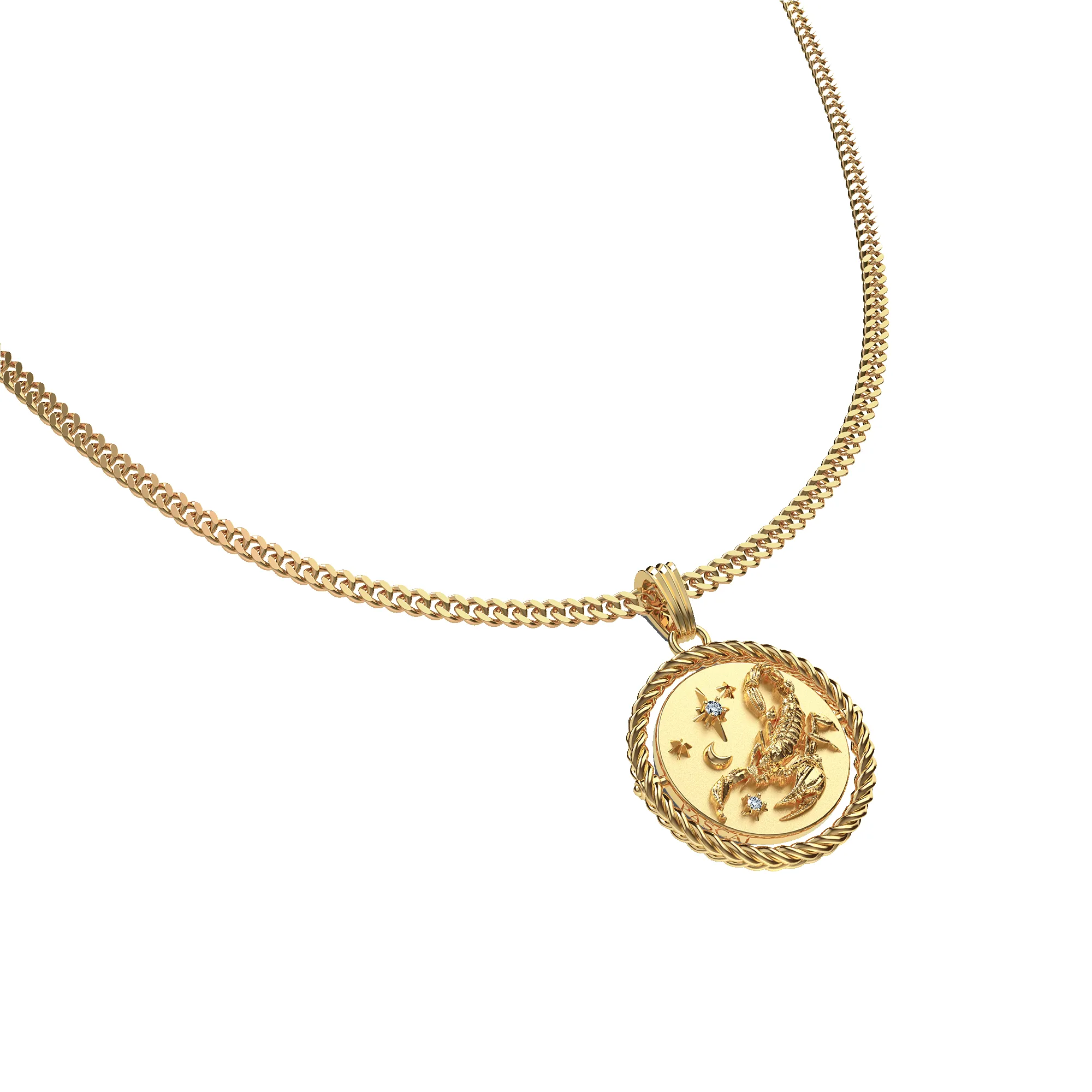 Reversible Scorpio Diamond Necklace sold by Pascal Design Official product image thumbnail 3