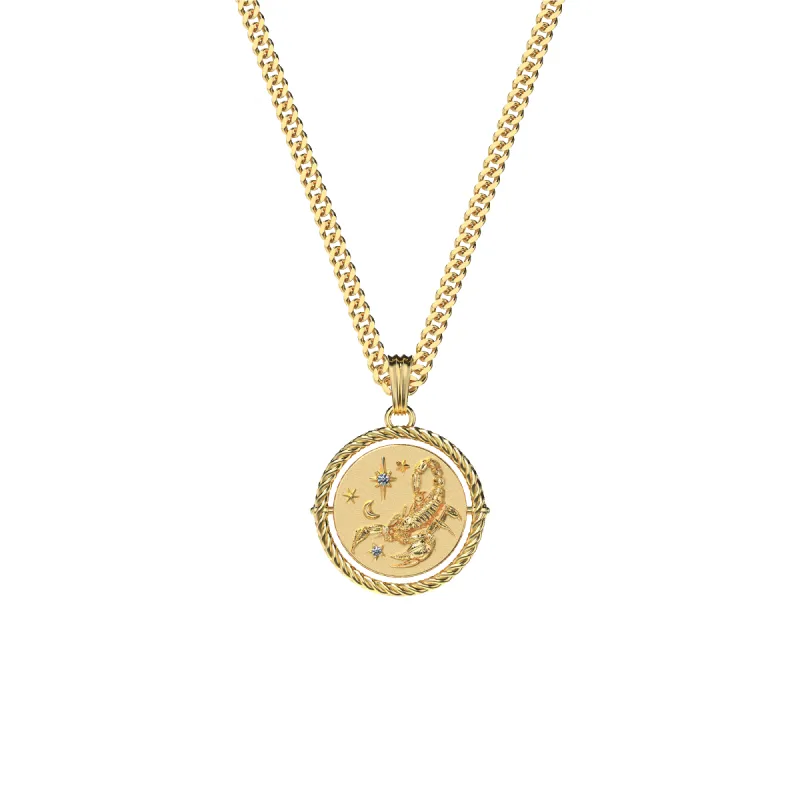 Reversible Scorpio Diamond Necklace sold by Pascal Design Official