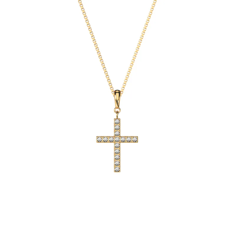 Sparkling Diamond Cross Pendant sold by Pascal Design Official