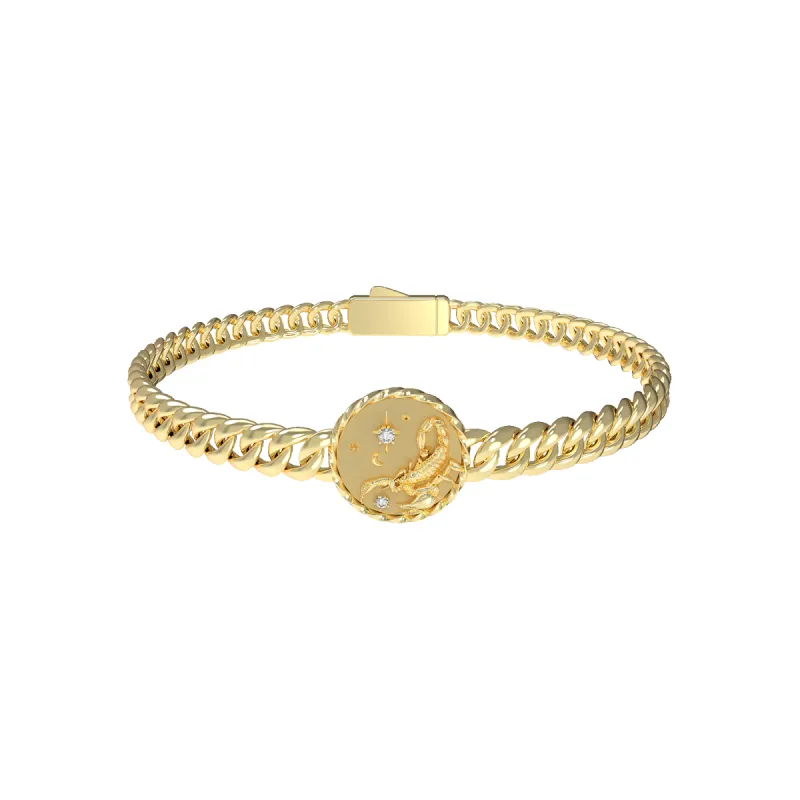 Scorpio Amulet Cuban Bracelet sold by Pascal Design Official